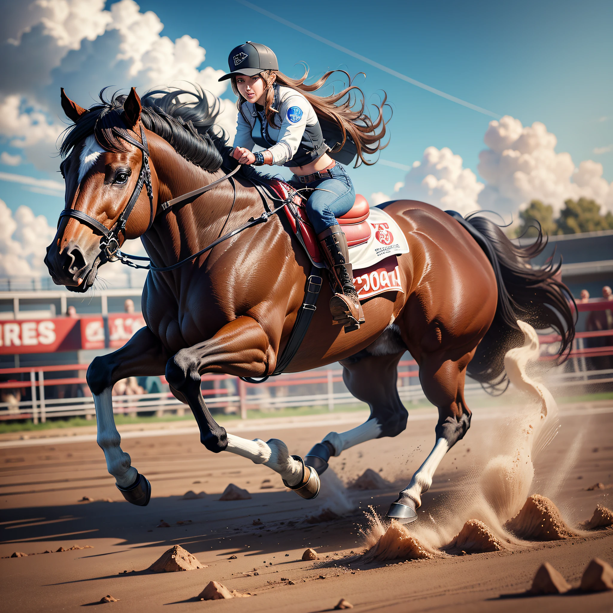quarter mile breed horse, realistic image, image faithful to real life, hyper realism --auto --s2