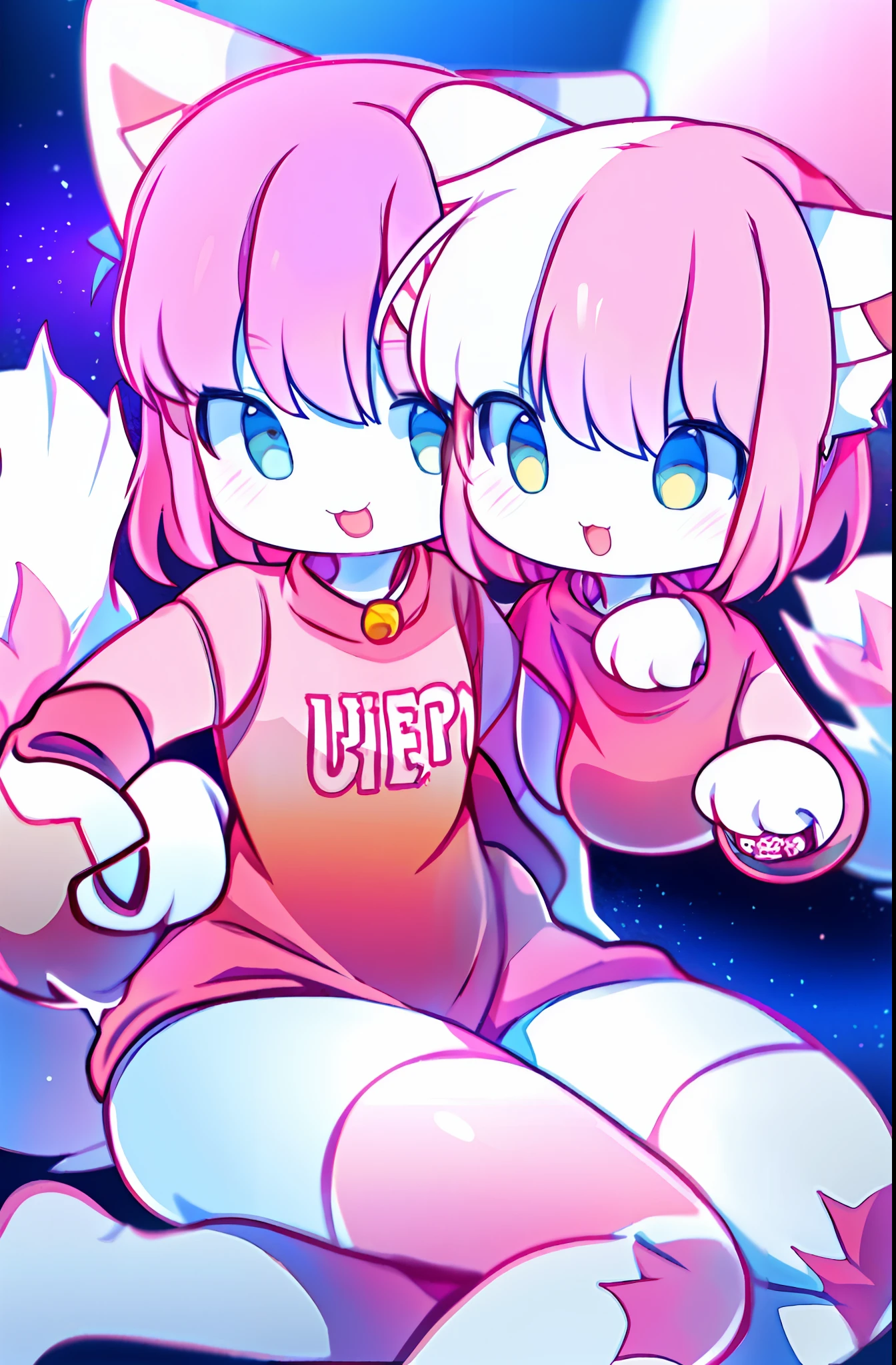 anime girl with a pink shirt and white crotch, and a pink cat, fursona!!!!, female furry mini cute style, cute anime catgirl, furry fursona, furry art!!!, holo is a wolf girl, furry furaffinity, fursona art, nyaruko-san, female fursona, nekomimi, anime catgirl, fursona commission