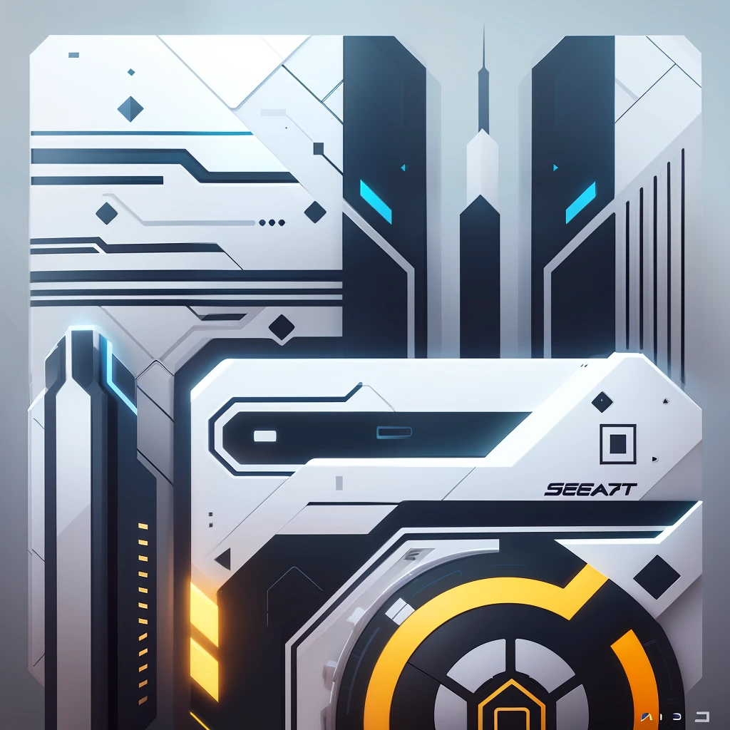 build seaart.ai futuristic icon for social media vector art, bicolor, simple, elegant, --auto --s2