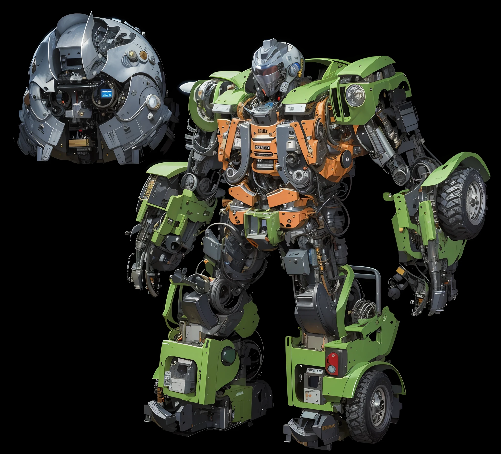 Best quality, masterpiece, photo, 4K, robot, complex structure