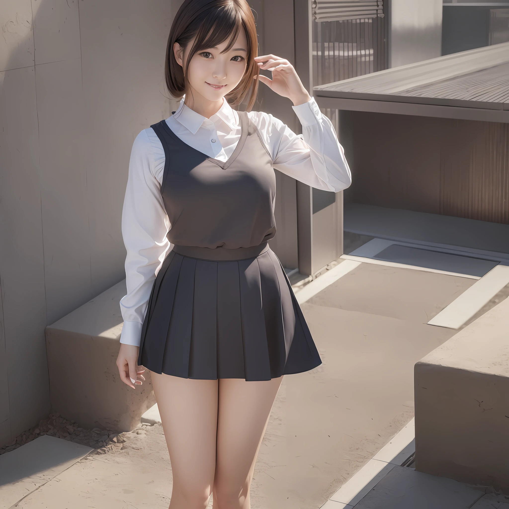 (8k, RAW Photos, Best Quality, Masterpiece: 1.2), (Realistic, Photorealistic: 1.37), One Girl, Professional Lighting, Photon Mapping, Big, Japan Woman, Smile, 33 Years Old, Perfect Body, Charming, Skirt, Open Legs --auto --s2