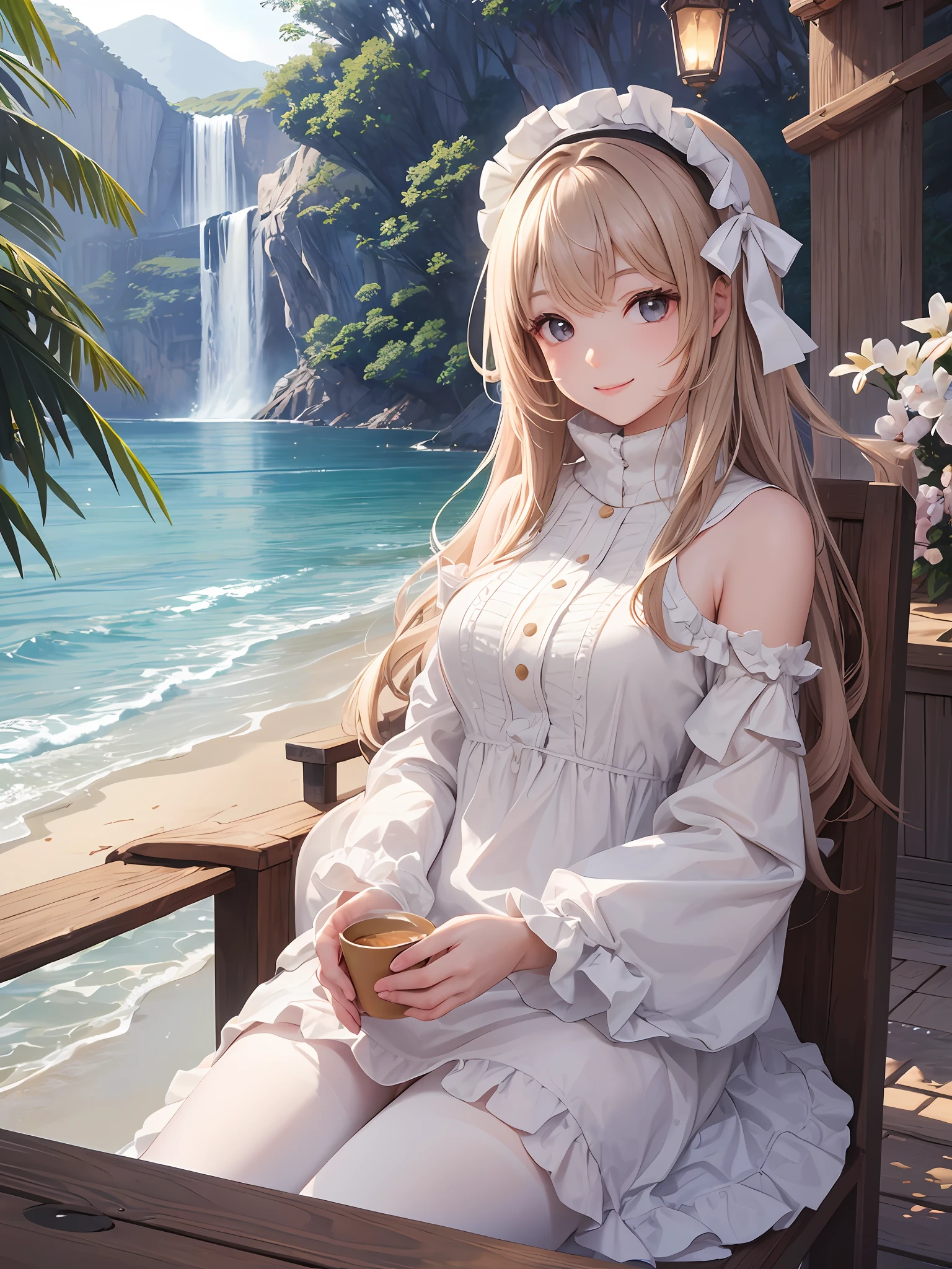 Girl, warm, relaxing, beautiful, calm, light smile, fluffy, Pretty, nice,