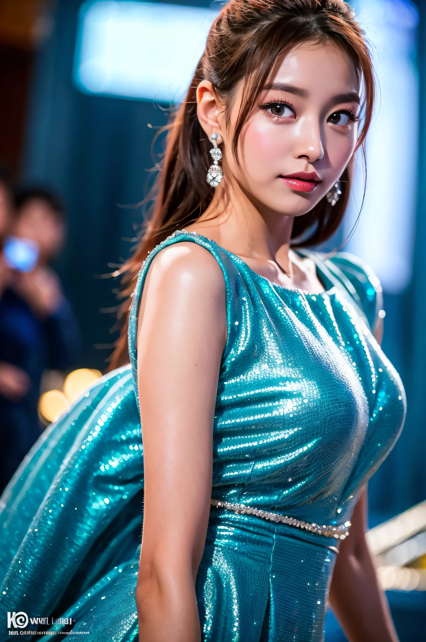 araffed asian woman in a blue dress posing for a picture, 8k artgerm bokeh, beautiful south korean woman, gorgeous young korean woman, beautiful young korean woman, tzuyu from twice, yanjun chengt, hwang se - on, korean girl, portrait of female korean idol, heonhwa choe, lalisa manobal
