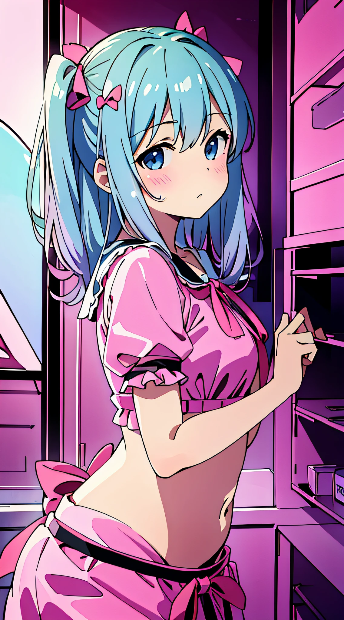 Masterpiece, best quality, izumi_sagiri, pink, stunning