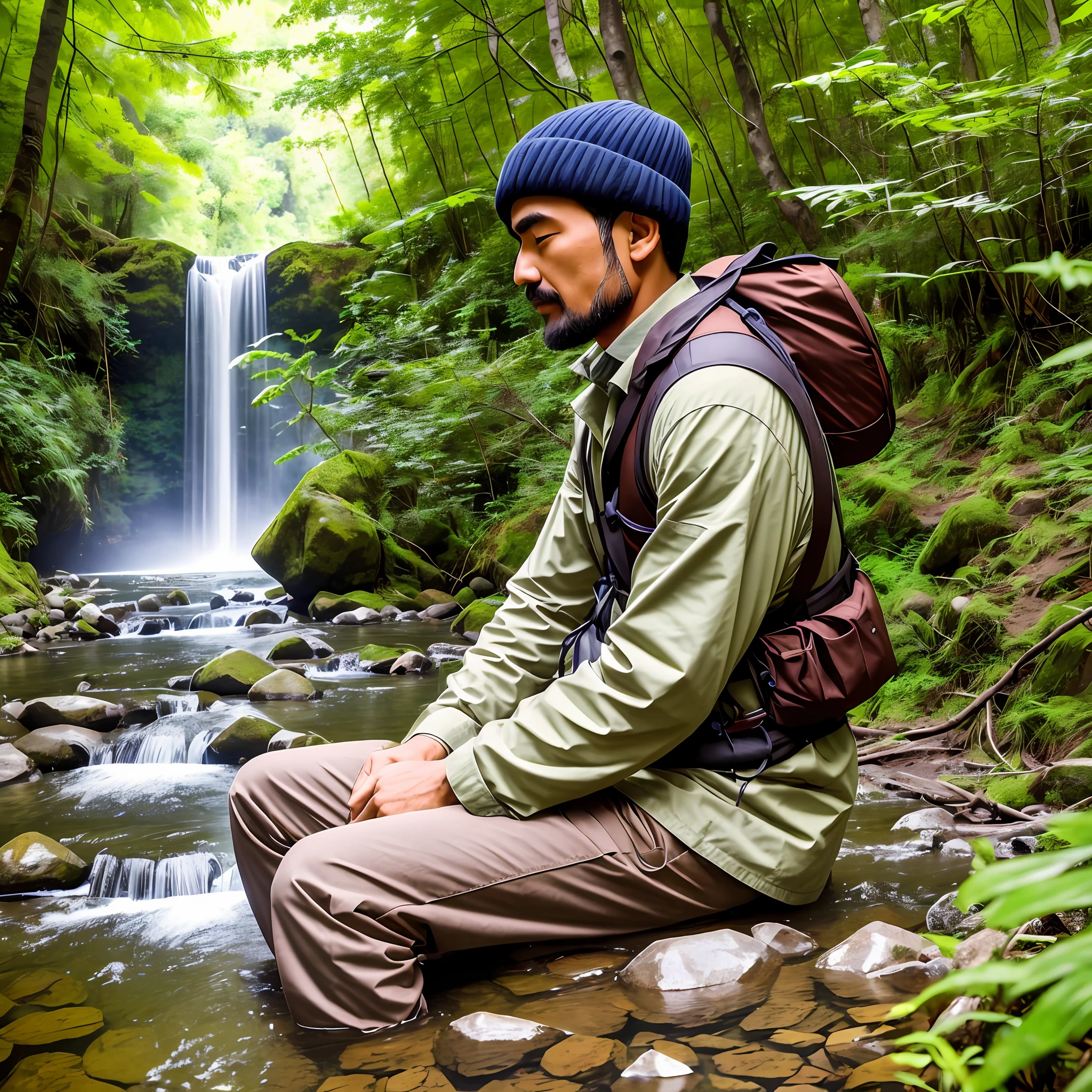 As this person walked into the mountain, the surrounding scenery became more and more lush, and the air became exceptionally fresh. He walked quietly along the way, his thoughts constantly drifting with his steps. His heart was full of worries and troubles, but he did not give up, but chose to move on.

After walking for a while, he found that there were already some villages in the mountains, and the people in the villages seemed very friendly, which made him feel very at ease. He talked to the villagers and learned that the scenery is very beautiful and there is still a lot to explore. He decided to go a little further and see if he could find something new.

On the following journey, he experienced many difficulties and challenges, but he persevered and finally found a quiet stream and a mysterious forest away from people. He was immersed in the beauty of nature and felt that his soul was greatly nourished.

Eventually, he returned to the village, where he made many friends, realized the true meaning of many lives, and became stronger and more confident. He is very grateful for this journey, because it has allowed him to find his true self and made him understand that the true meaning of life can only be found through continuous exploration. --auto --s2