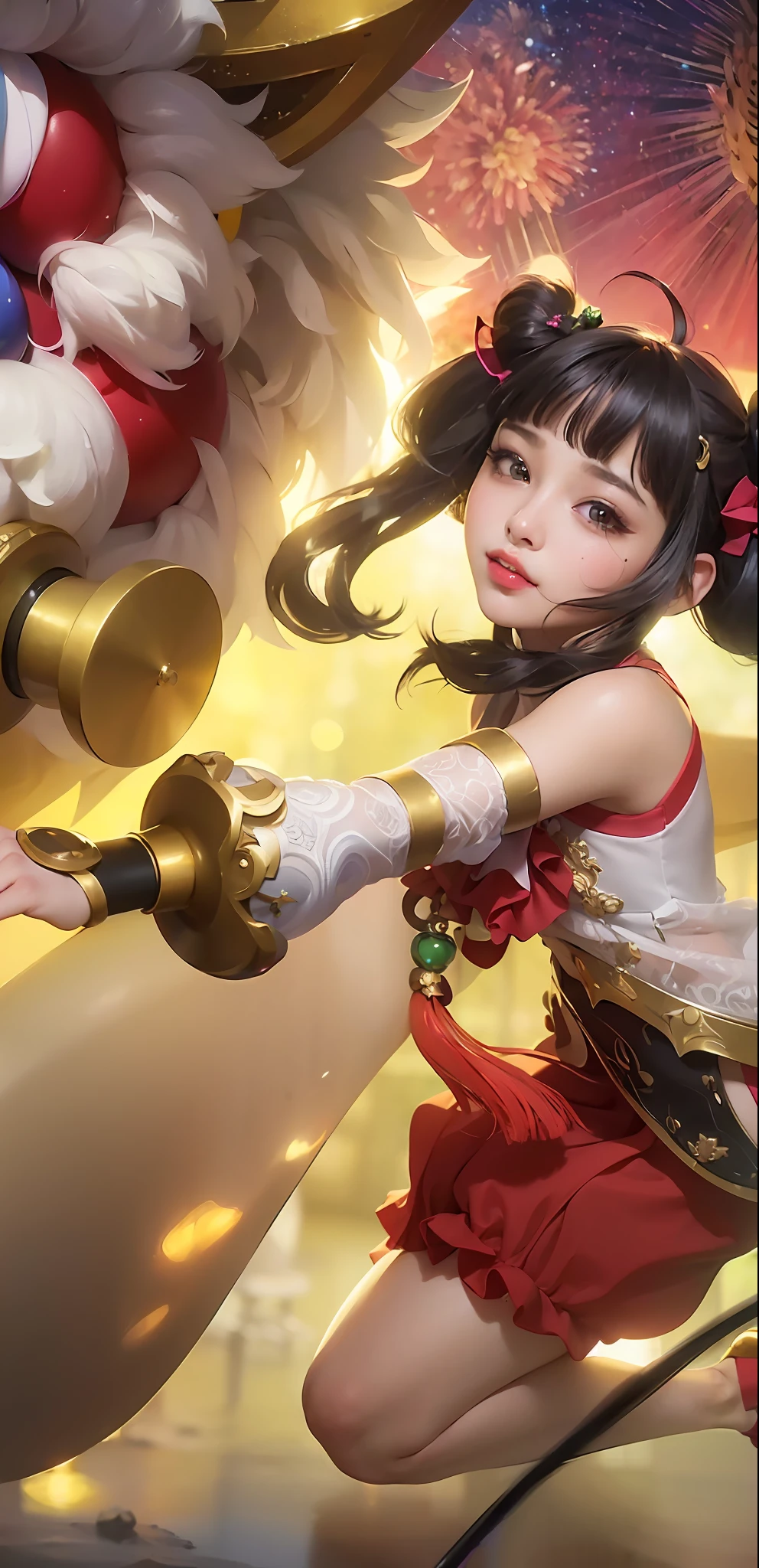 (8k, RAW photo, photorealistic:1.25) ,( lipgloss, eyelashes, gloss-face, glossy skin, best quality, ultra highres, depth of field, chromatic aberration, caustics, Broad lighting, natural shading,Kpop idol) looking at viewer with a serene and goddess-like happiness,