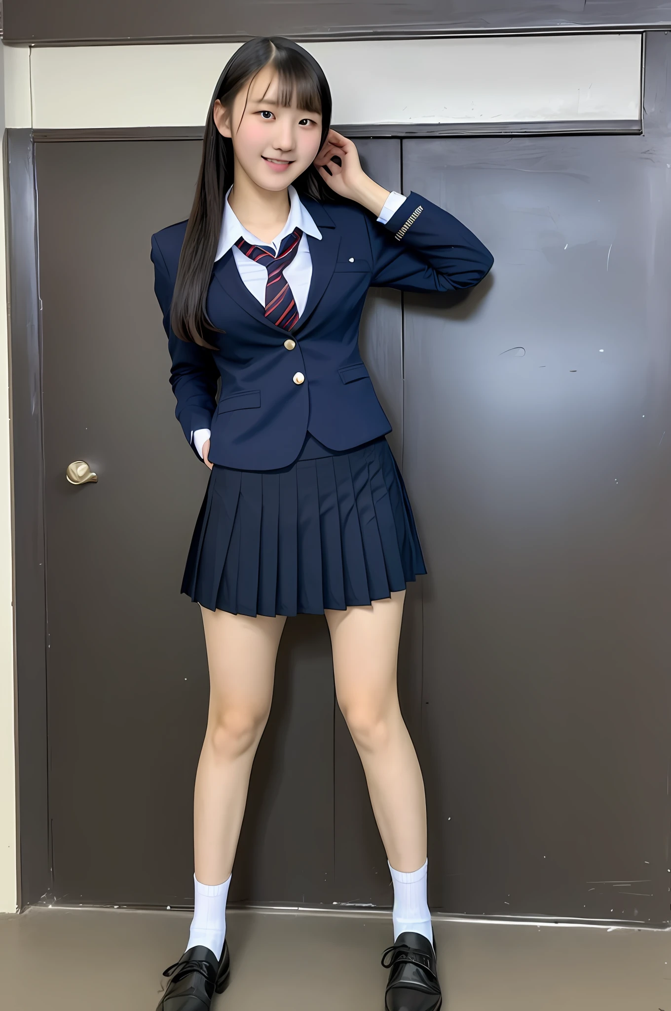 high school student, uniform, sexy, bra underwear
