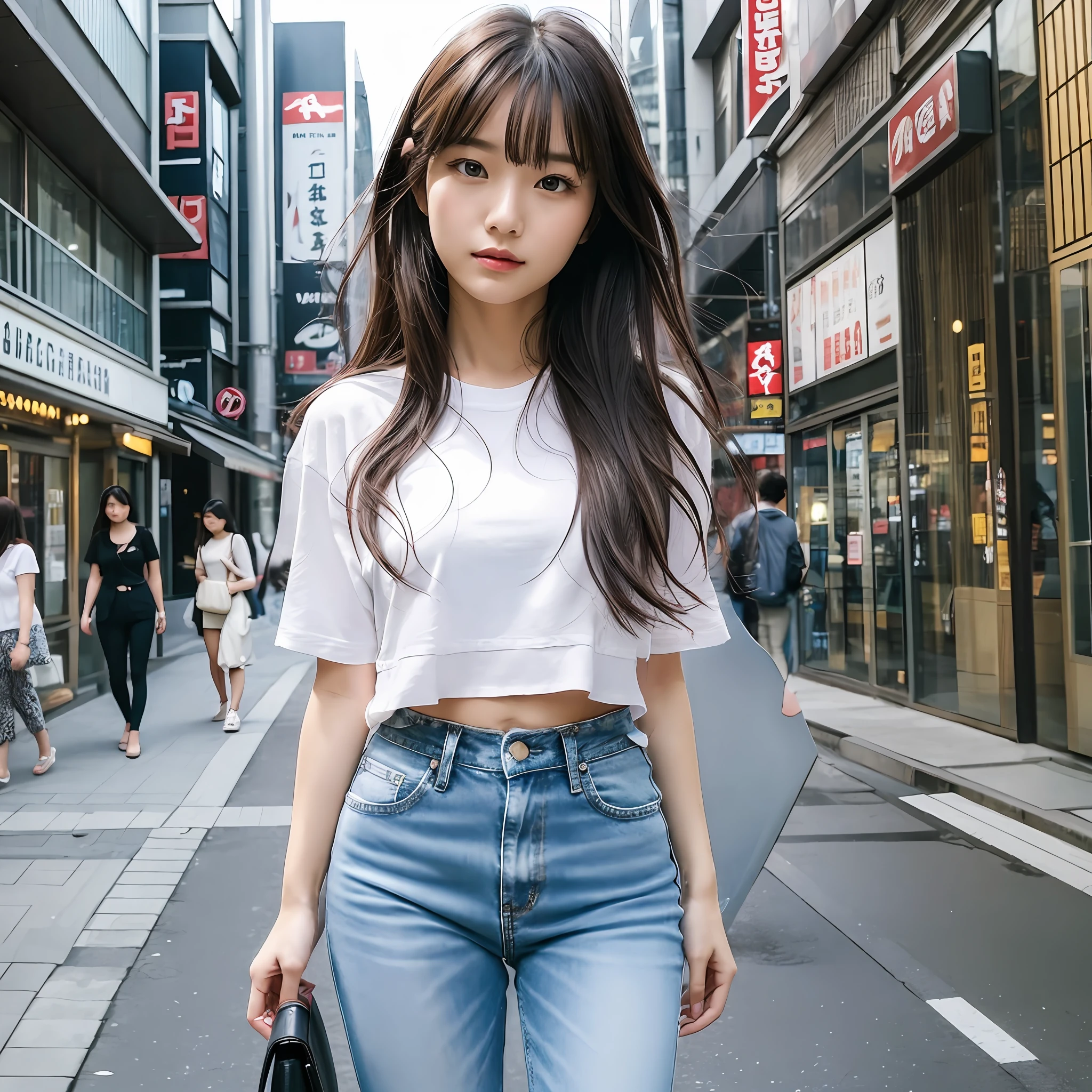 midriff peek,