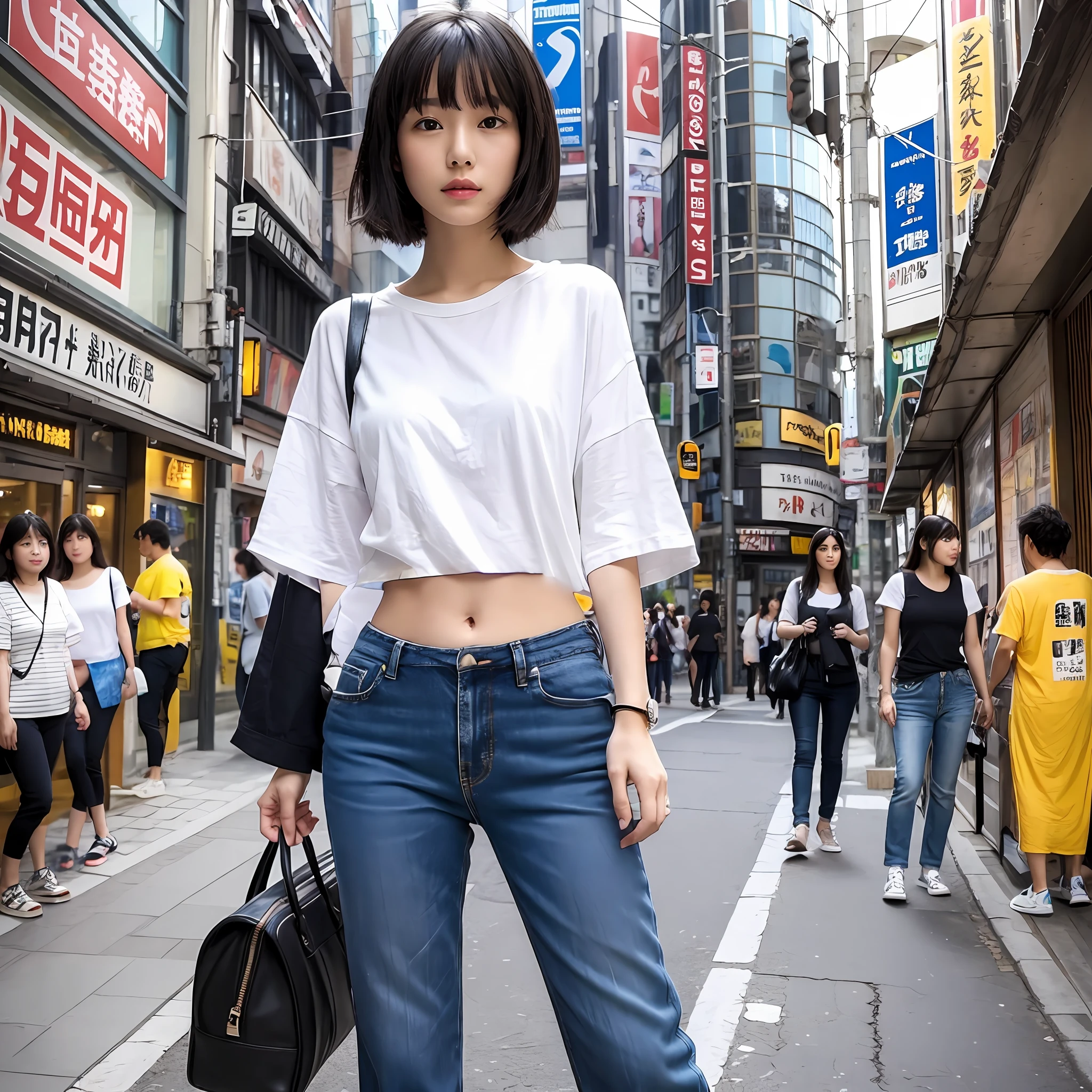midriff peek,
