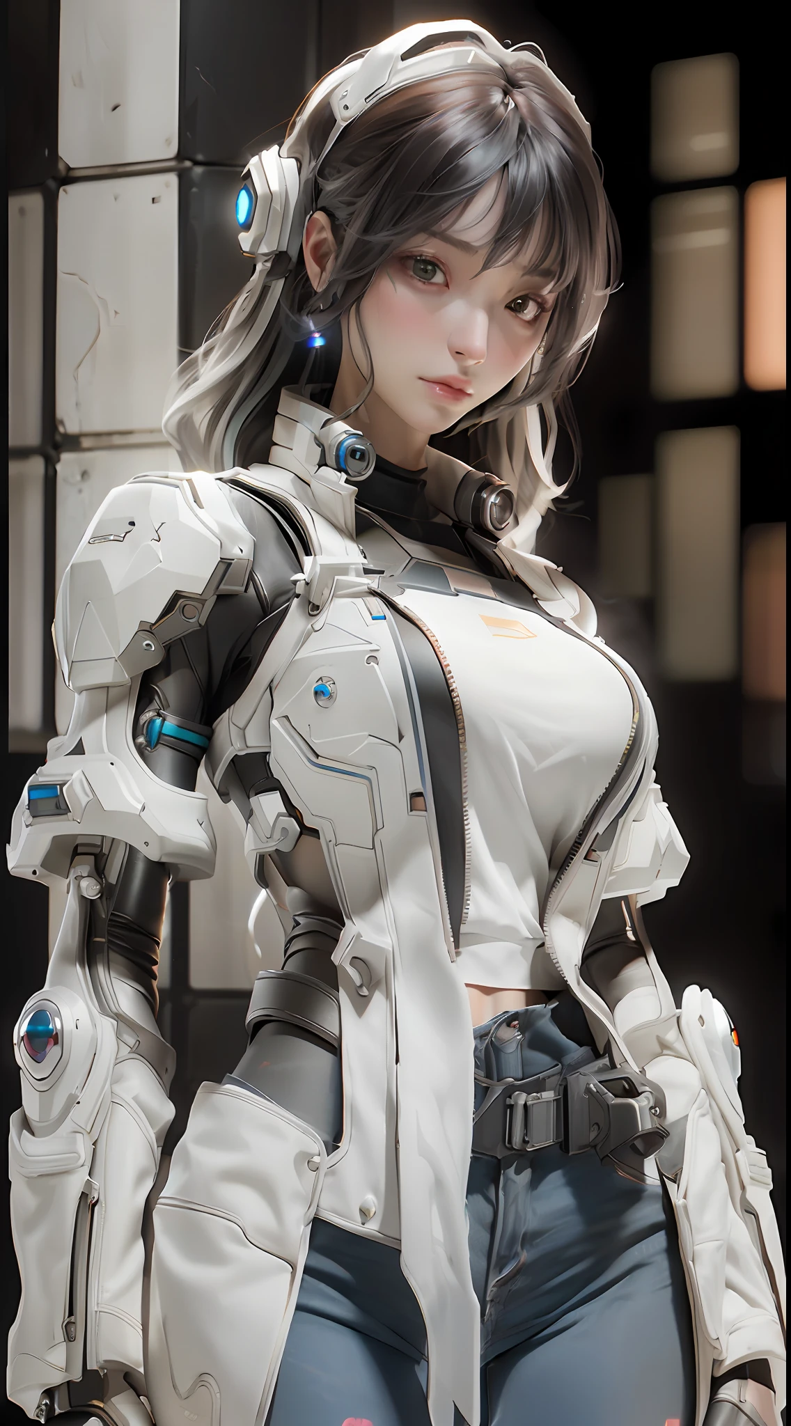 ((Best quality)), ((masterpiece)), (detailed:1.4), 3D, an image of a beautiful cyberpunk female,HDR (High Dynamic Range),Ray Tracing,NVIDIA RTX,Super-Resolution,Unreal 5,Subsurface scattering,PBR Texturing,Post-processing,Anisotropic Filtering,Depth-of-field,Maximum clarity and sharpness,Multi-layered textures,Albedo and Specular maps,Surface shading,Accurate simulation of light-material interaction,Perfect proportions,Octane Render,Two-tone lighting,Wide aperture,Low ISO,White balance,Rule of thirds,8K RAW,