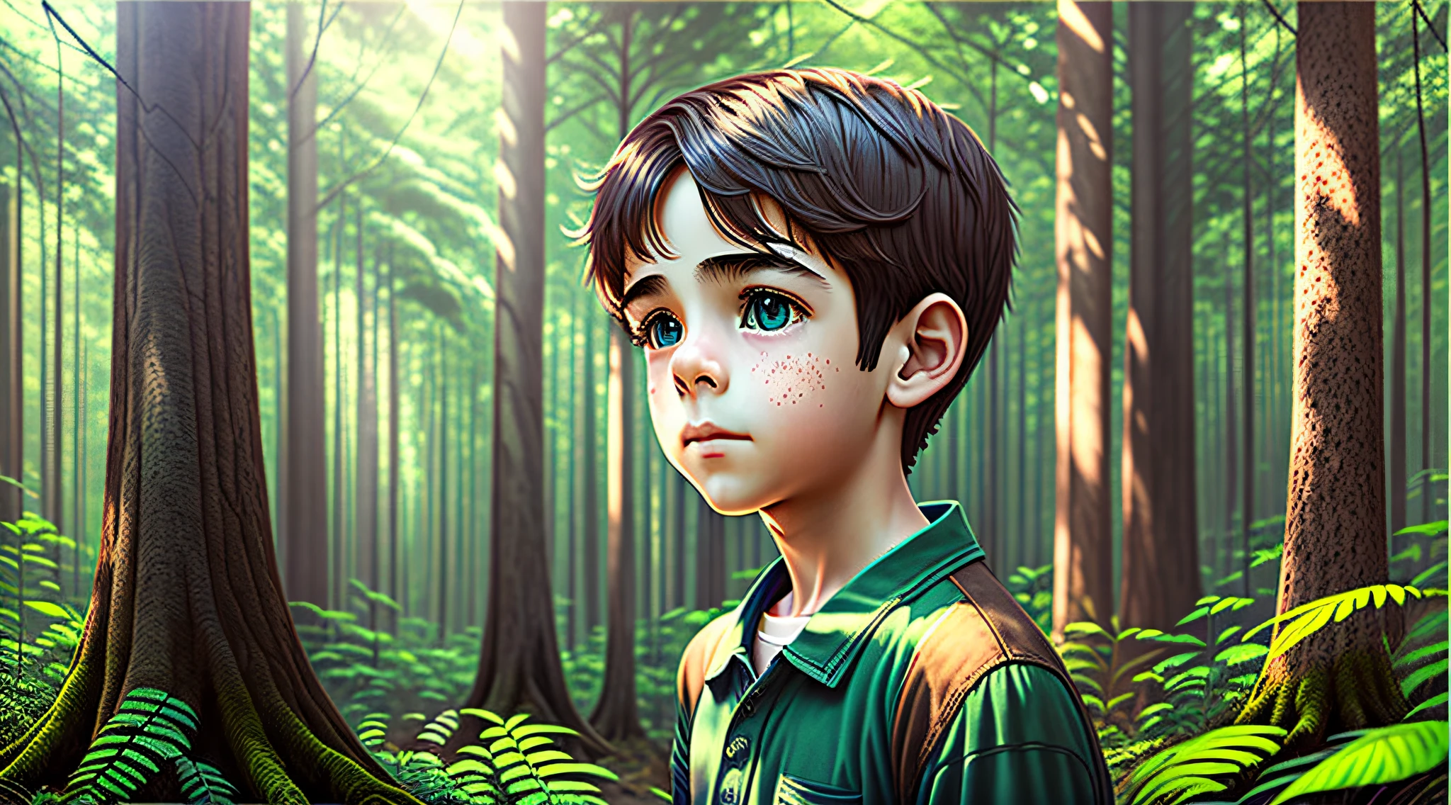 Boy in a forest --auto --s2