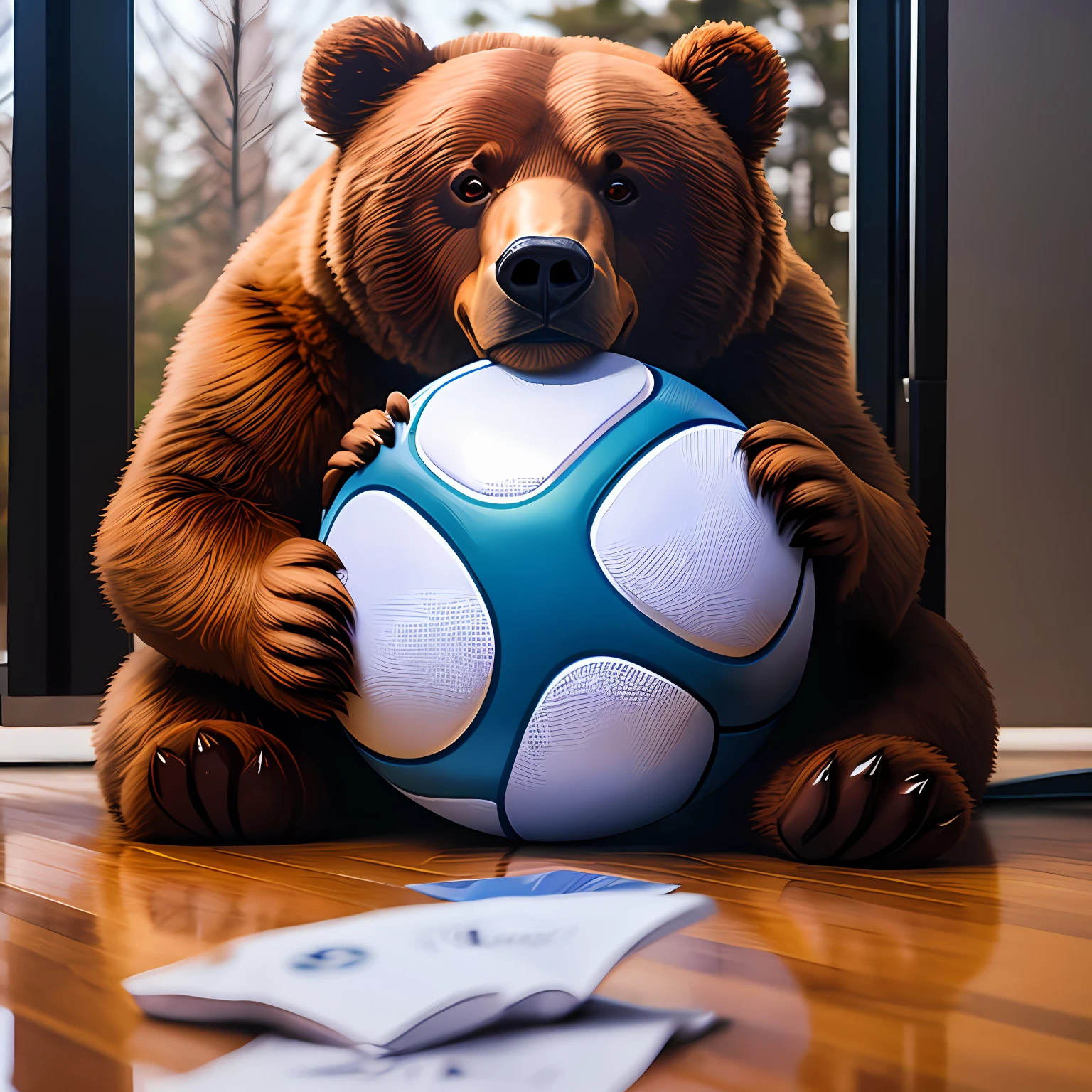 Bear/basketball/diamond/forest