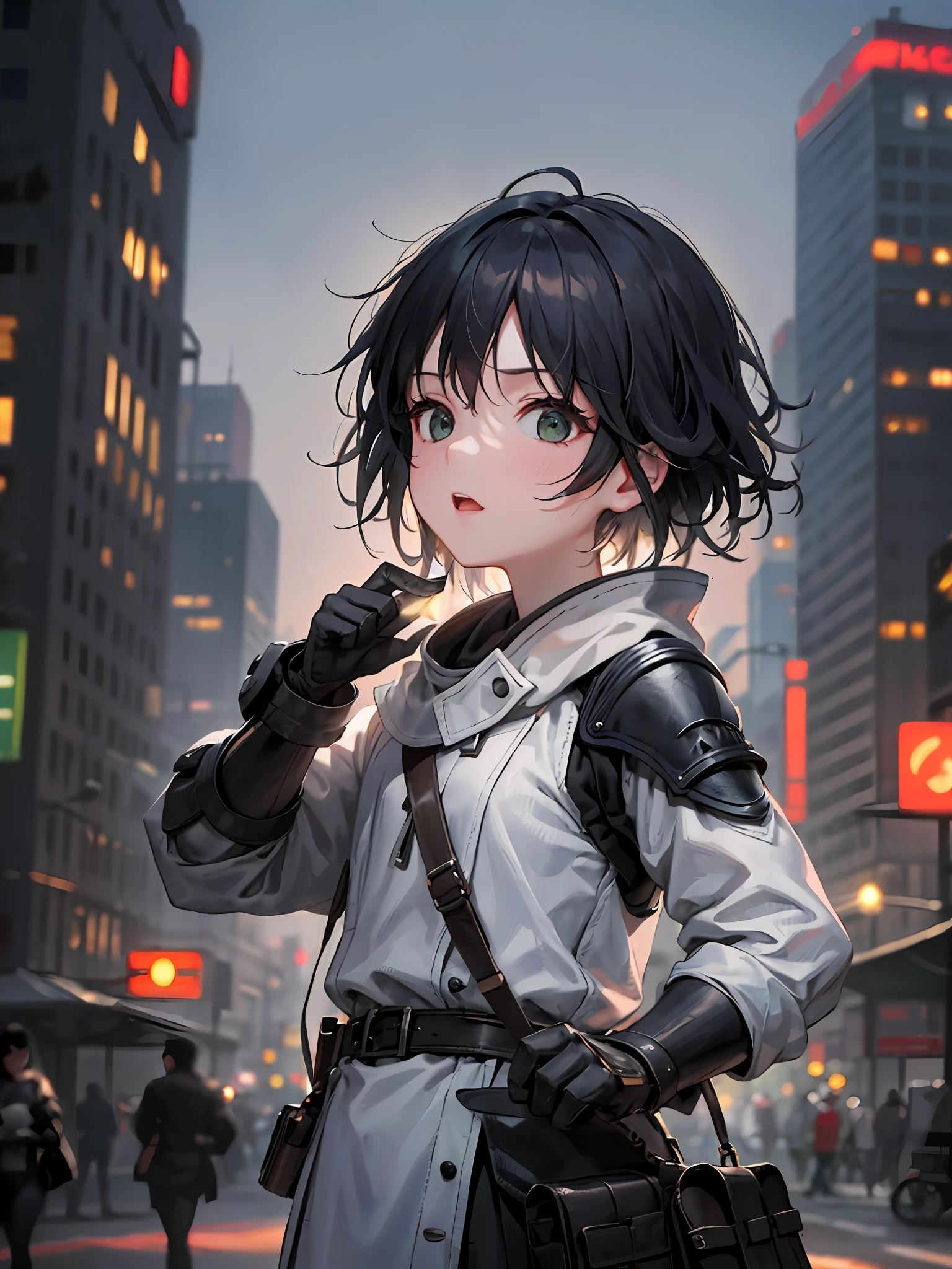 a boy (7 years, black hair , short hair,  green eyes ,named Ryan ) fighting in the war to live . Break, absurd, highres, ultra detailed, (1girl:1.3), BREAK , Create a minimalist design, with clean lines, simple shapes, and a focus on composition and balance. BREAK , Capture an agent of chaos, with the power to disrupt order, spread confusion, and thrive in unpredictable situations. BREAK , Capture an image in low light, with minimal lighting and a focus on the subtle details and atmosphere of the scene. BREAK , Captures an urban cityscape, with imposing buildings, bustling streets and a dynamic atmosphere. BREAK , Creates a scene of children playing, capturing their innocence, energy, and sense of wonder and exploration.