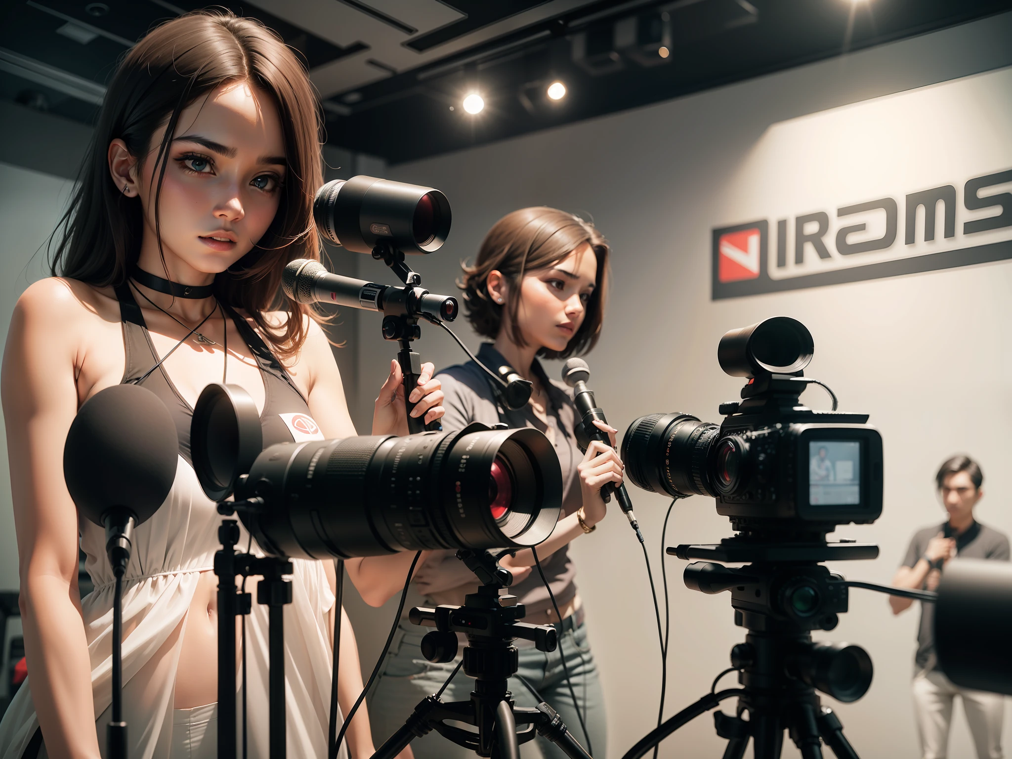 Press visits, microphones, cameras
