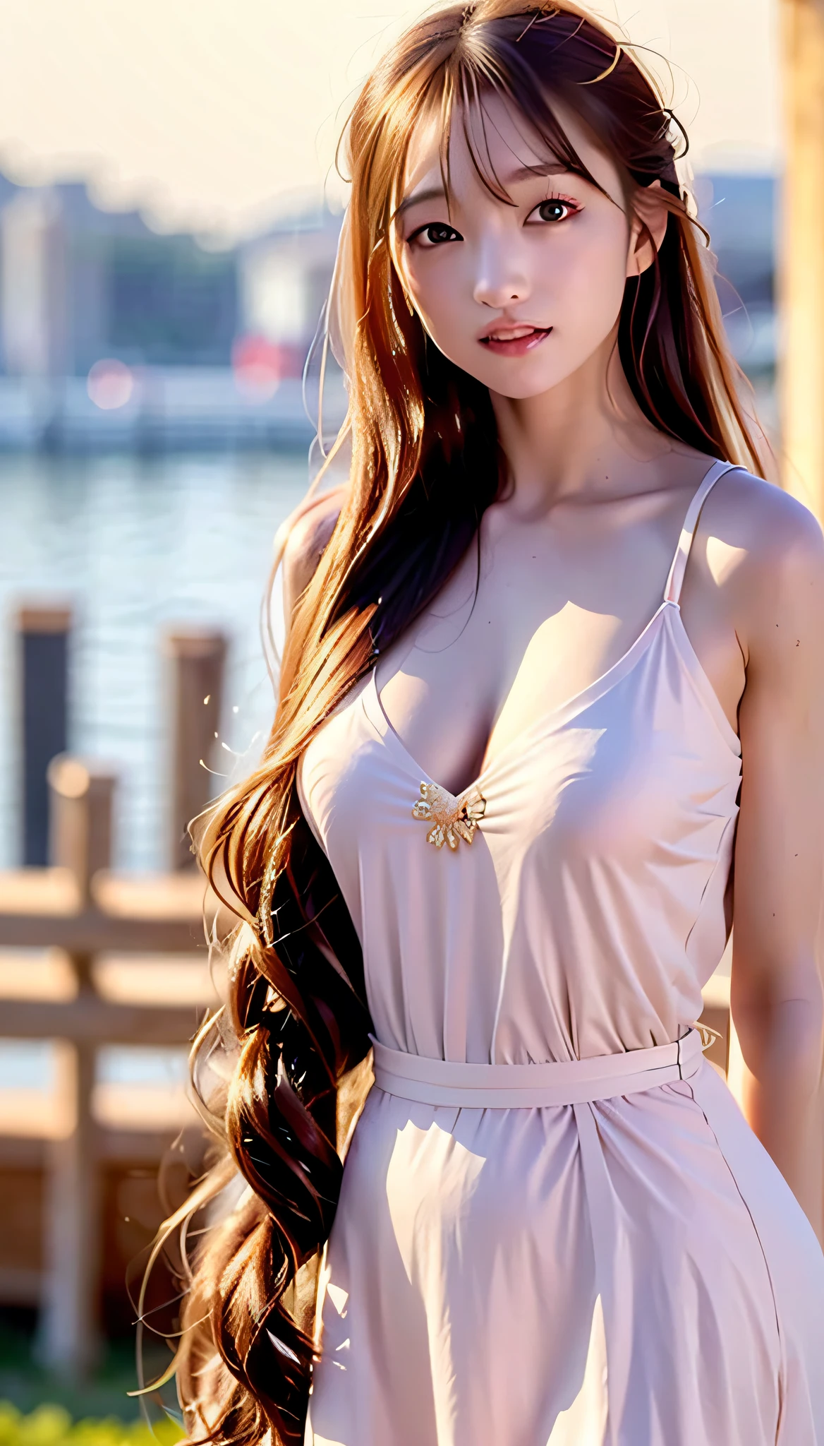 masterpiece,(best_quality:1.2),very_fine_8K_CG wallpaper,colorful,extremely_detailed,highly_detailed,ultra-detailed,(dynamic_angle),(((solo:1.3))),an_extremely_delicate_and_beautiful girl,cute,((light_golden_hair:1.2)),bright_and_detailed_eyes,green_eyes,(long_hair_flowing_with_the_wind),long_bangs_between_eyes,messy hair,payot,lateral_braid,wet_white_dress_with_gold_decoration,wrinkled_skirt