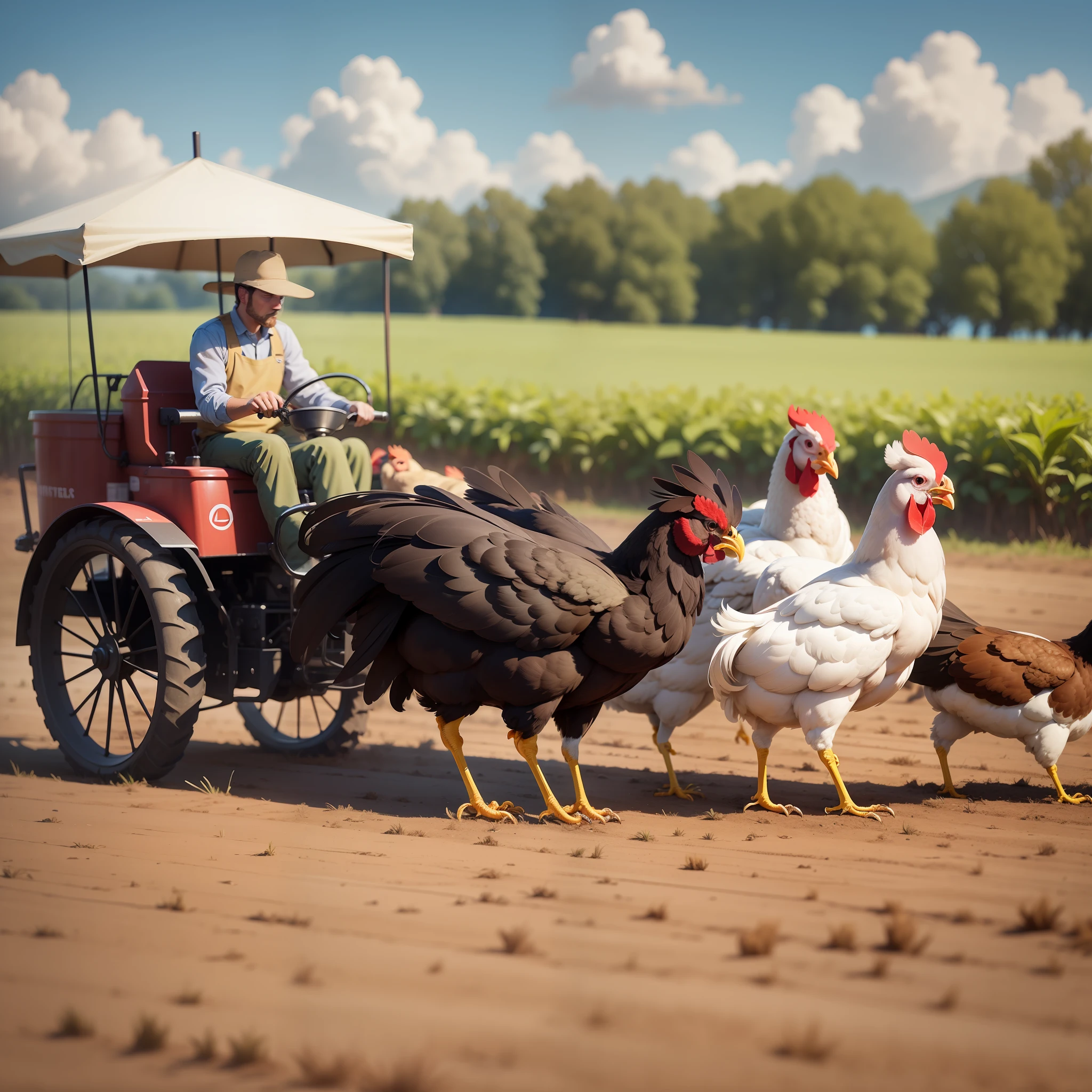 I wanted to create a logo that would reflect the farmers' use of modern technology to raise chickens