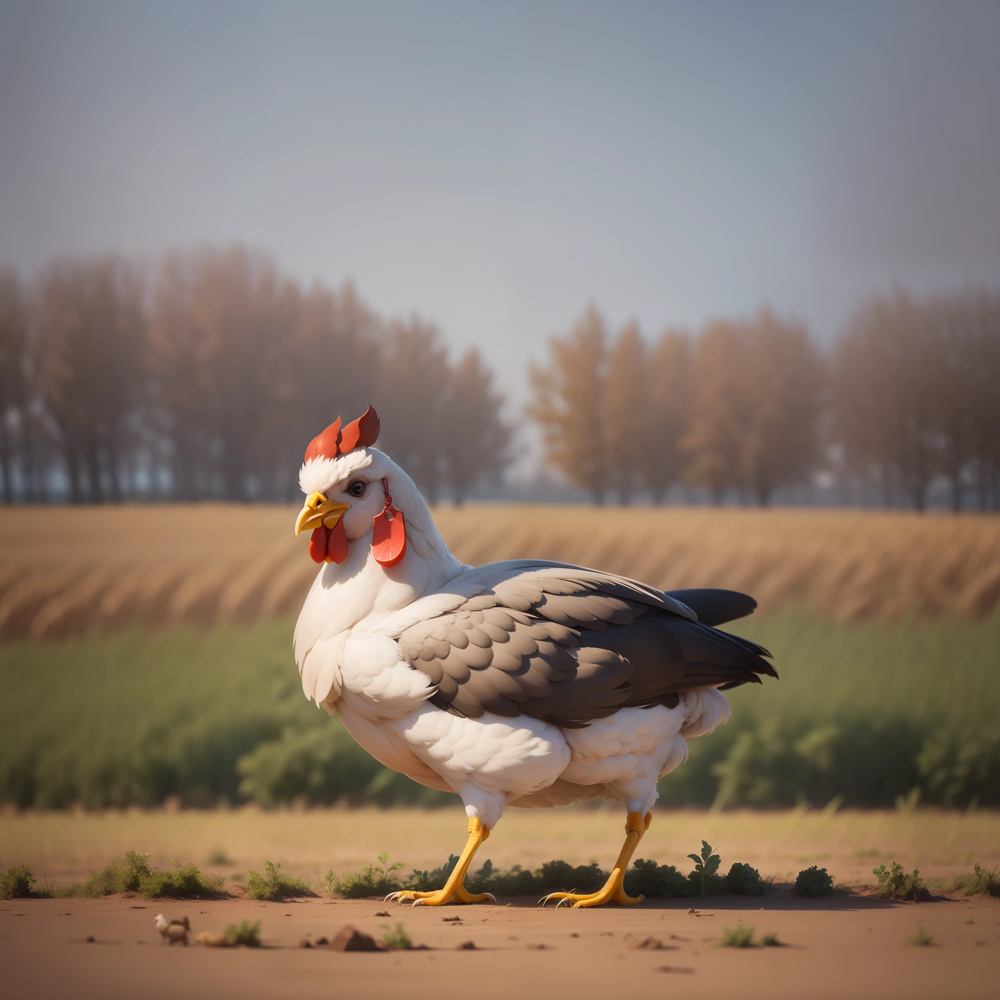 I wanted to create a logo that would reflect the farmers' use of modern technology to raise chickens