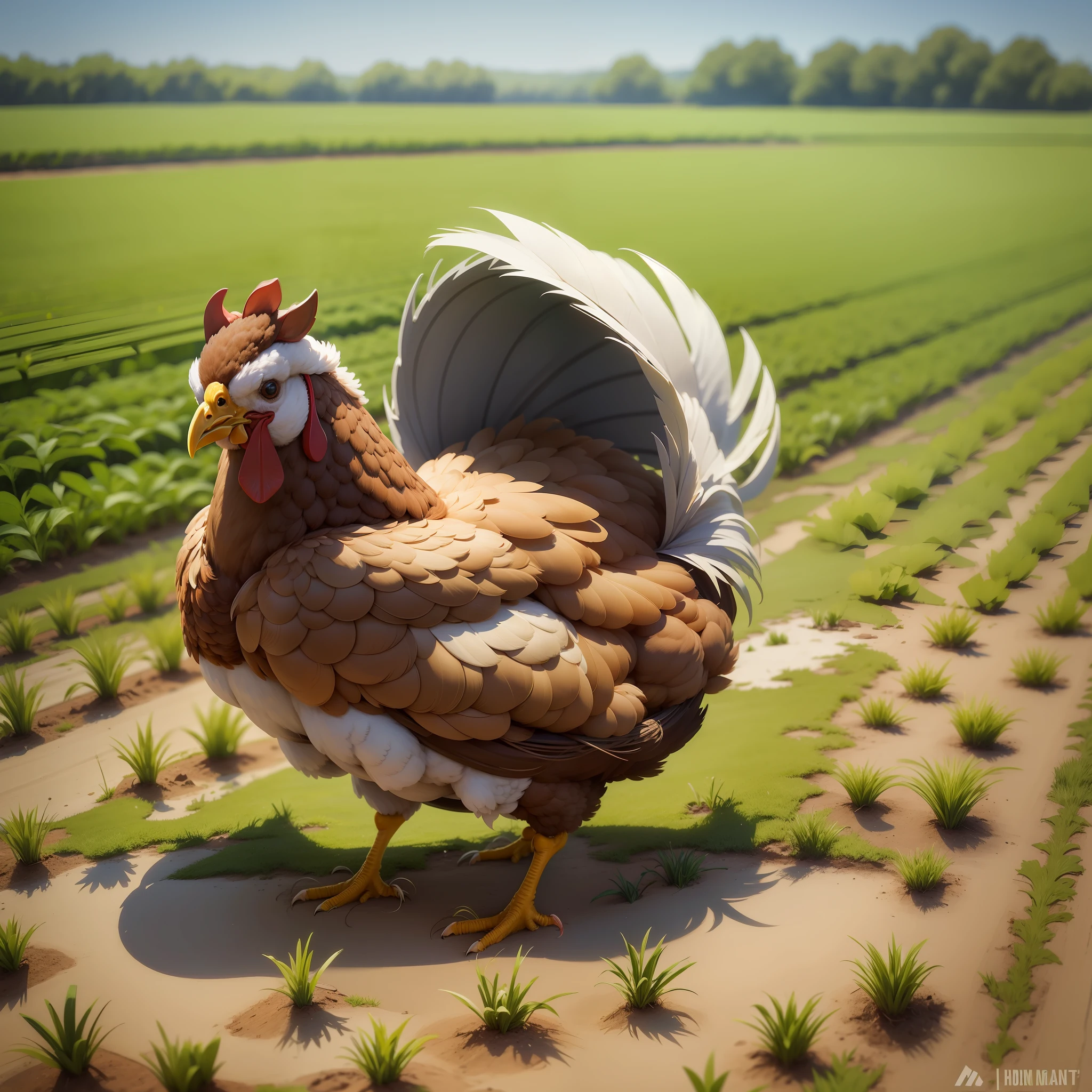 I wanted to create a logo that would reflect the farmers' use of modern technology to raise chickens
