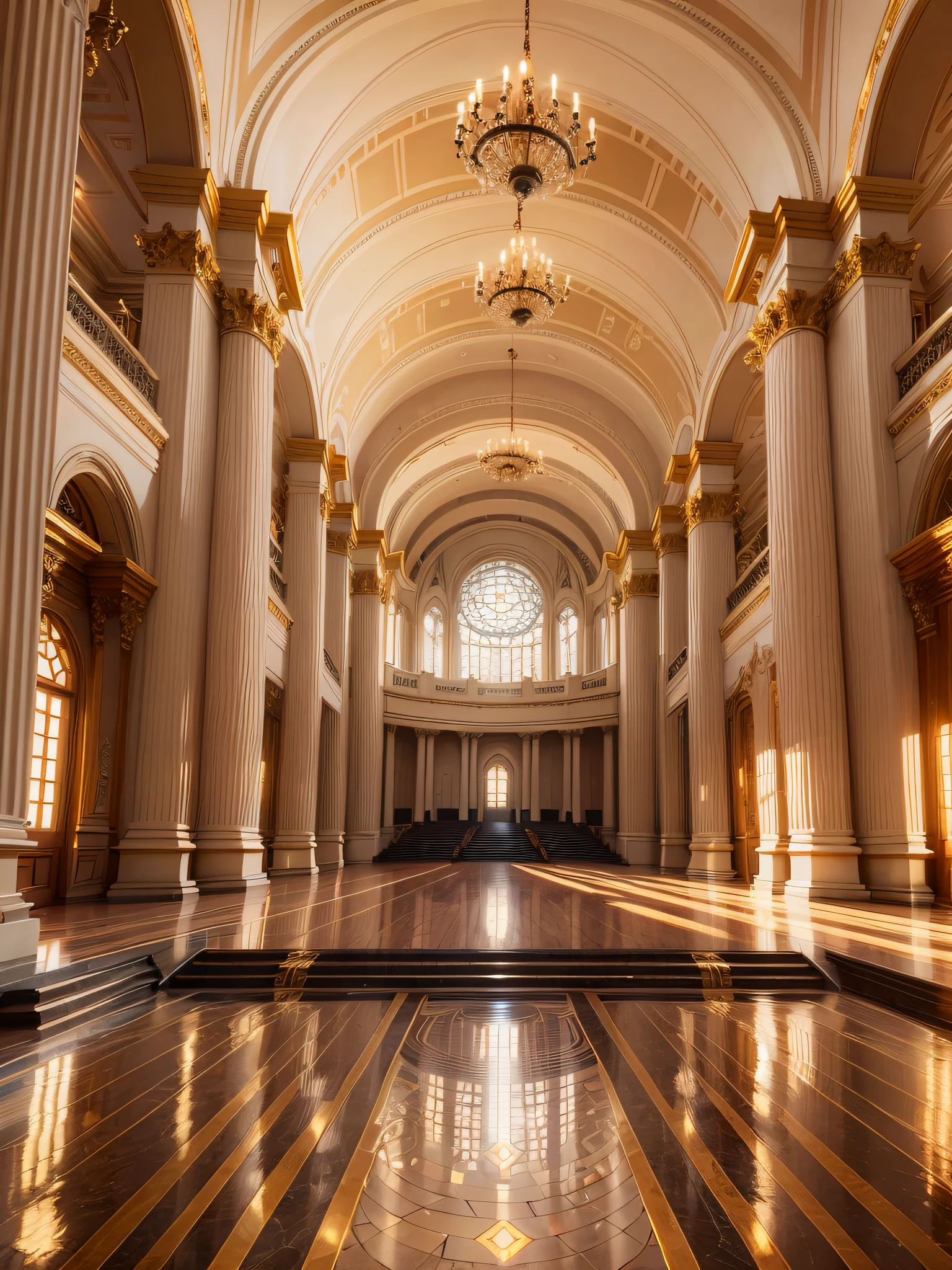 (Warm Source: 1.2), Intricate Detail, Volumetric Lighting BREAK (Masterpiece: 1.2), (Best Quality), 4K, Ultra Detail, (Dynamic Composition: 1.4), Rich Detail, Opera House, Golden Hall, Fine, Center Symmetry, (Complex Design, Hyper Detail: 1.2), Art Station, (Masterpiece, Best Quality), Ultra HD, 32K --auto --v 6 --s2