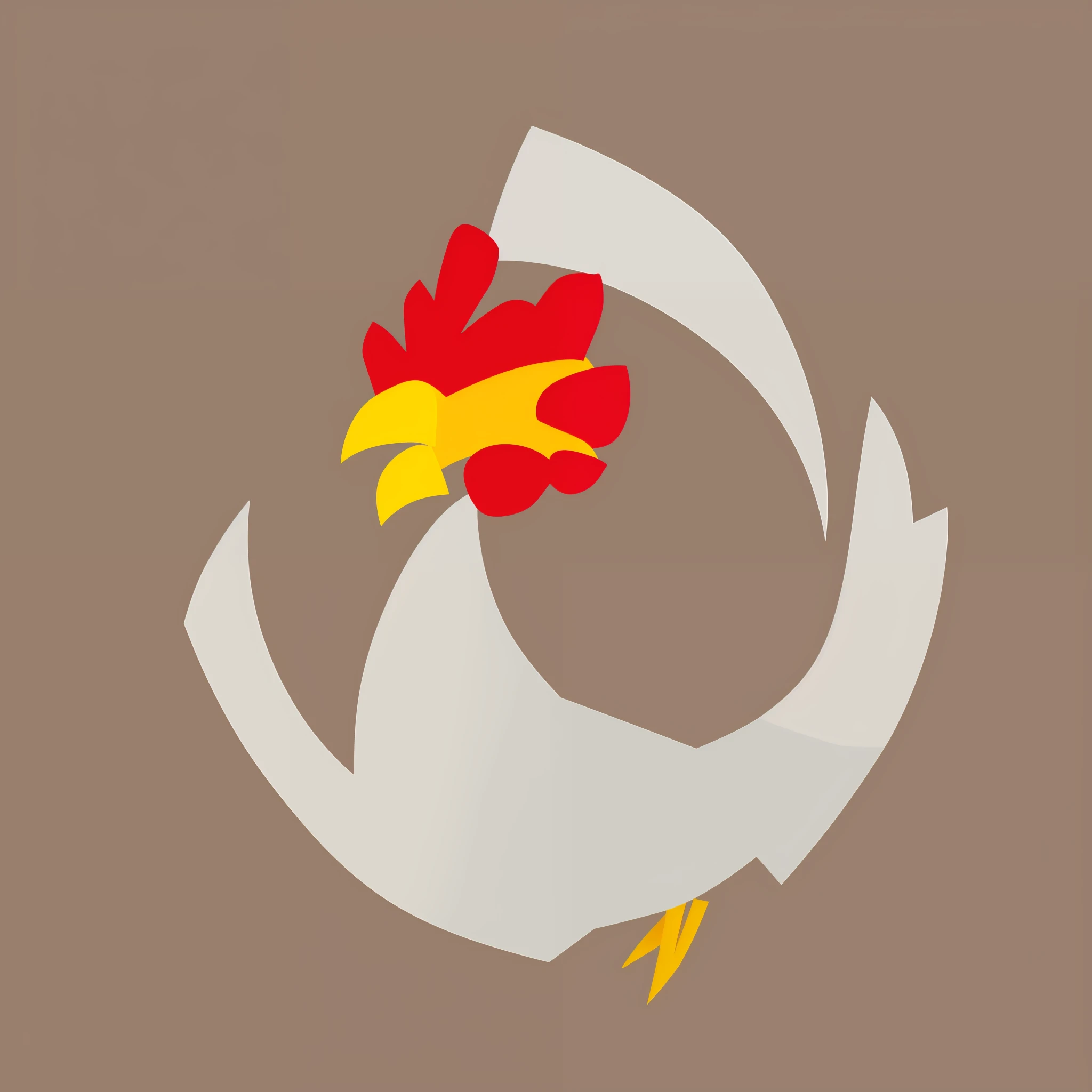 I want to generate a logo where the chicken lives in the coop, minimalist style, pixel style