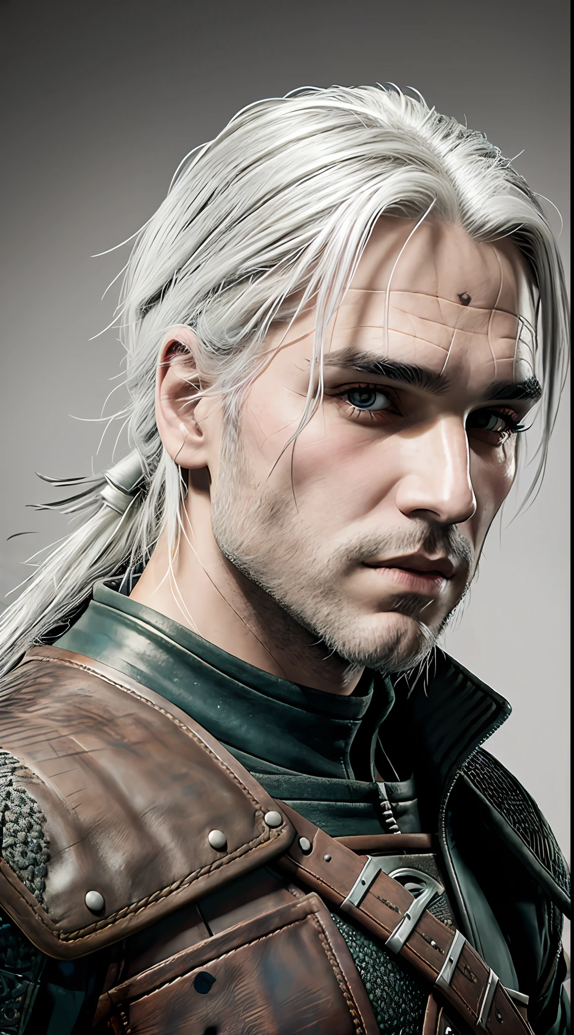 Geralt de Rívia, colorful photo, from the front --auto --s2