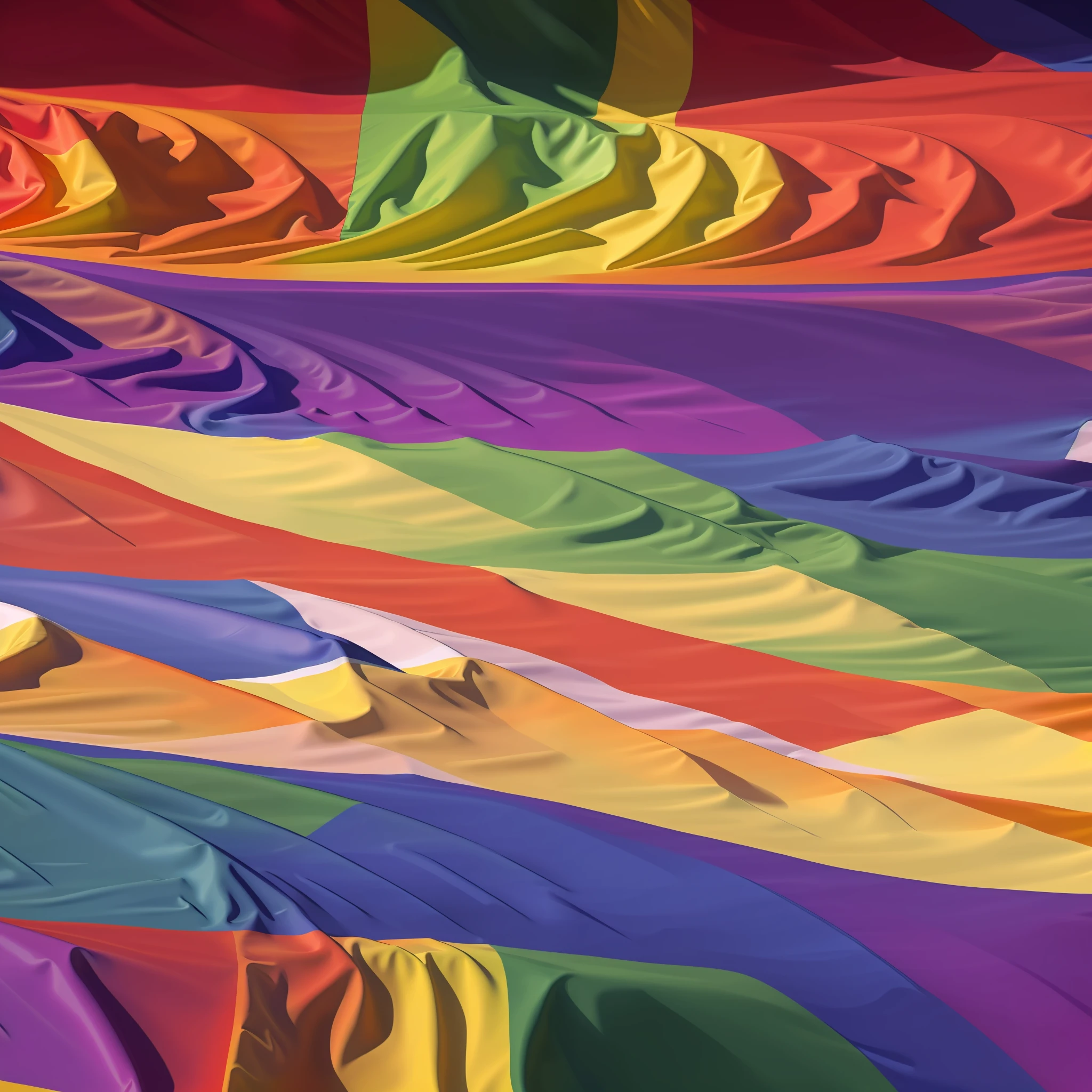 Pride LGBT flagwith the colors red, orange, yellow, green, indigo and violet chromatic background