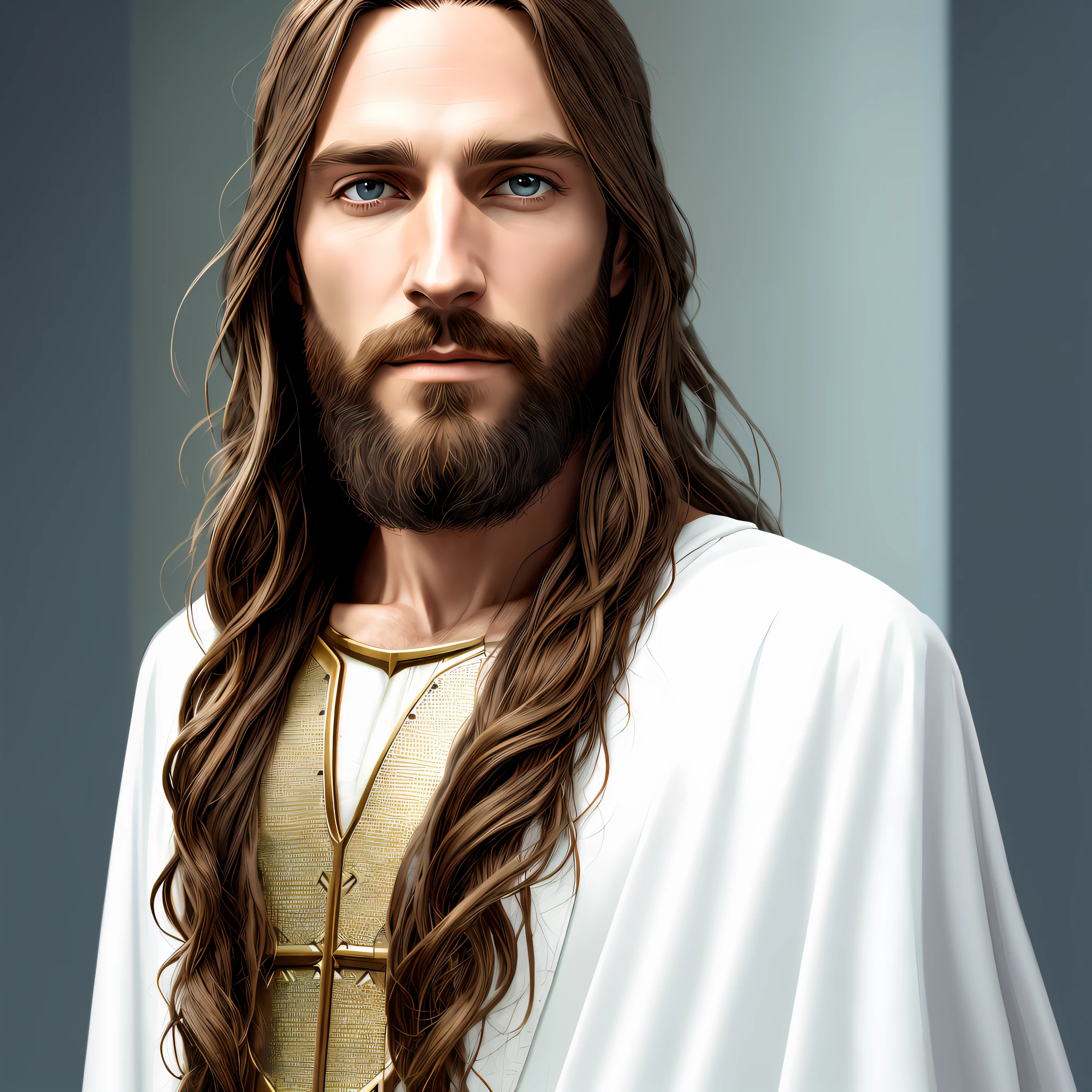 enlarge to the sides, show the head of the Jesus