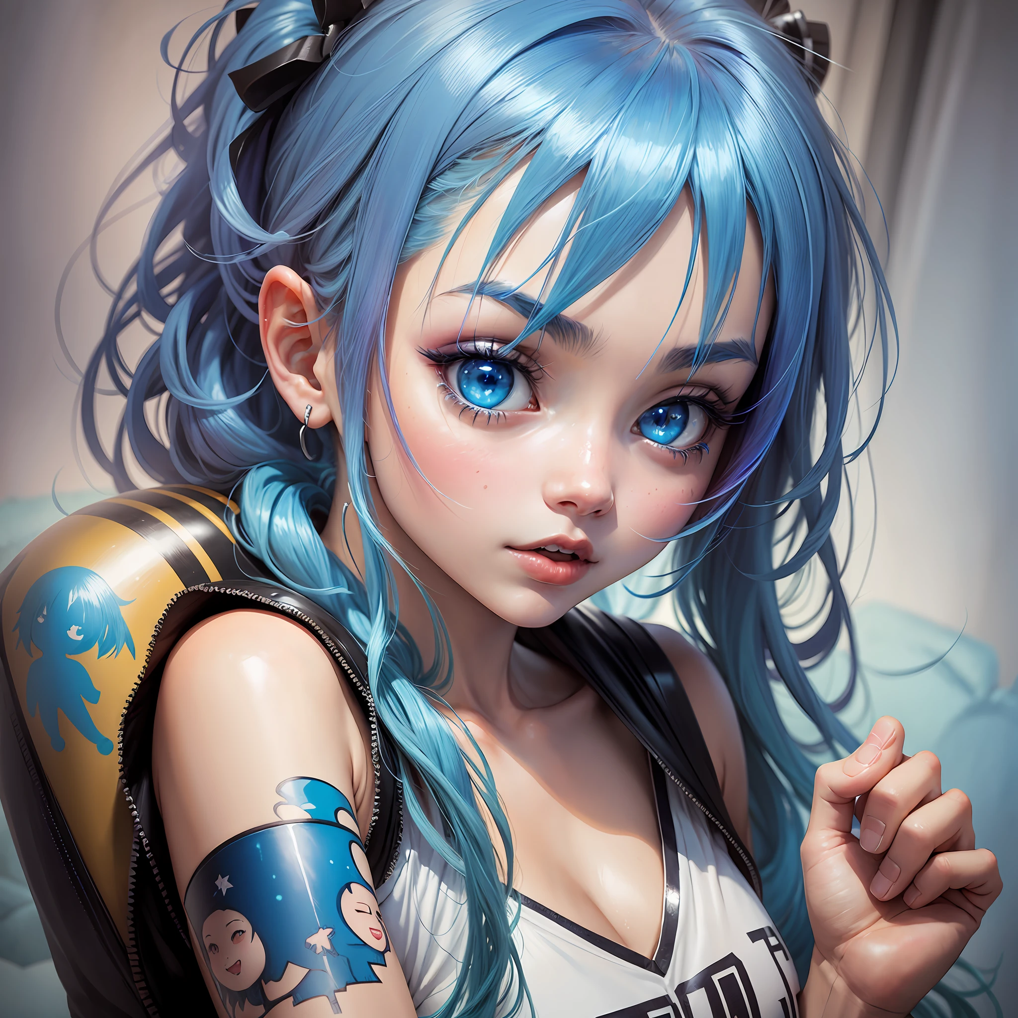 Anime Anime Girl Blue Hair --auto --s2