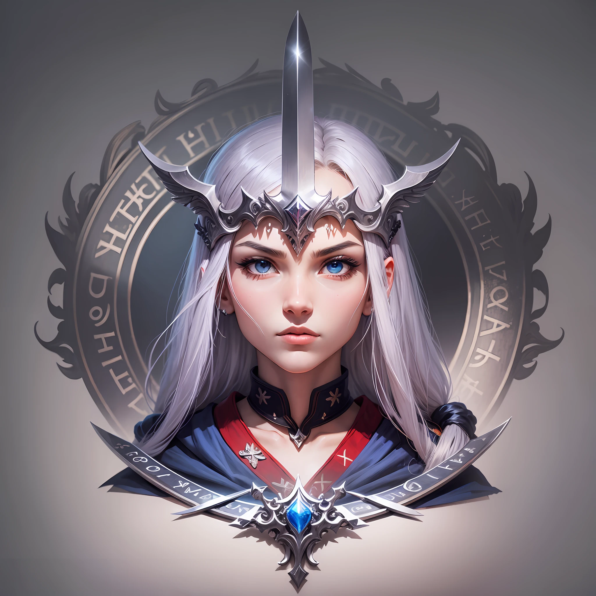 A logo of sword, using the letter "SOR" --auto --s2