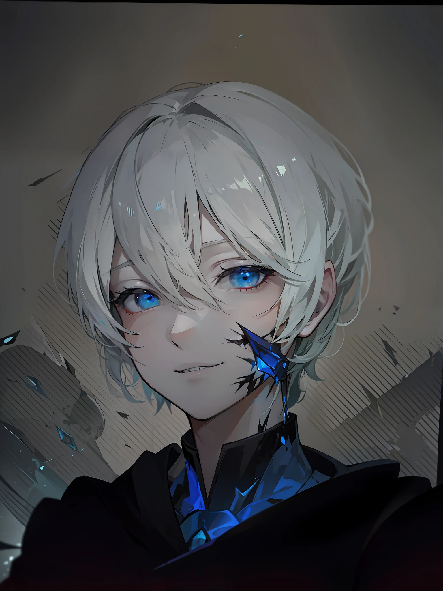 high resolution, face, villain, man, enemy, ice, sharp eyes, murder, hostility