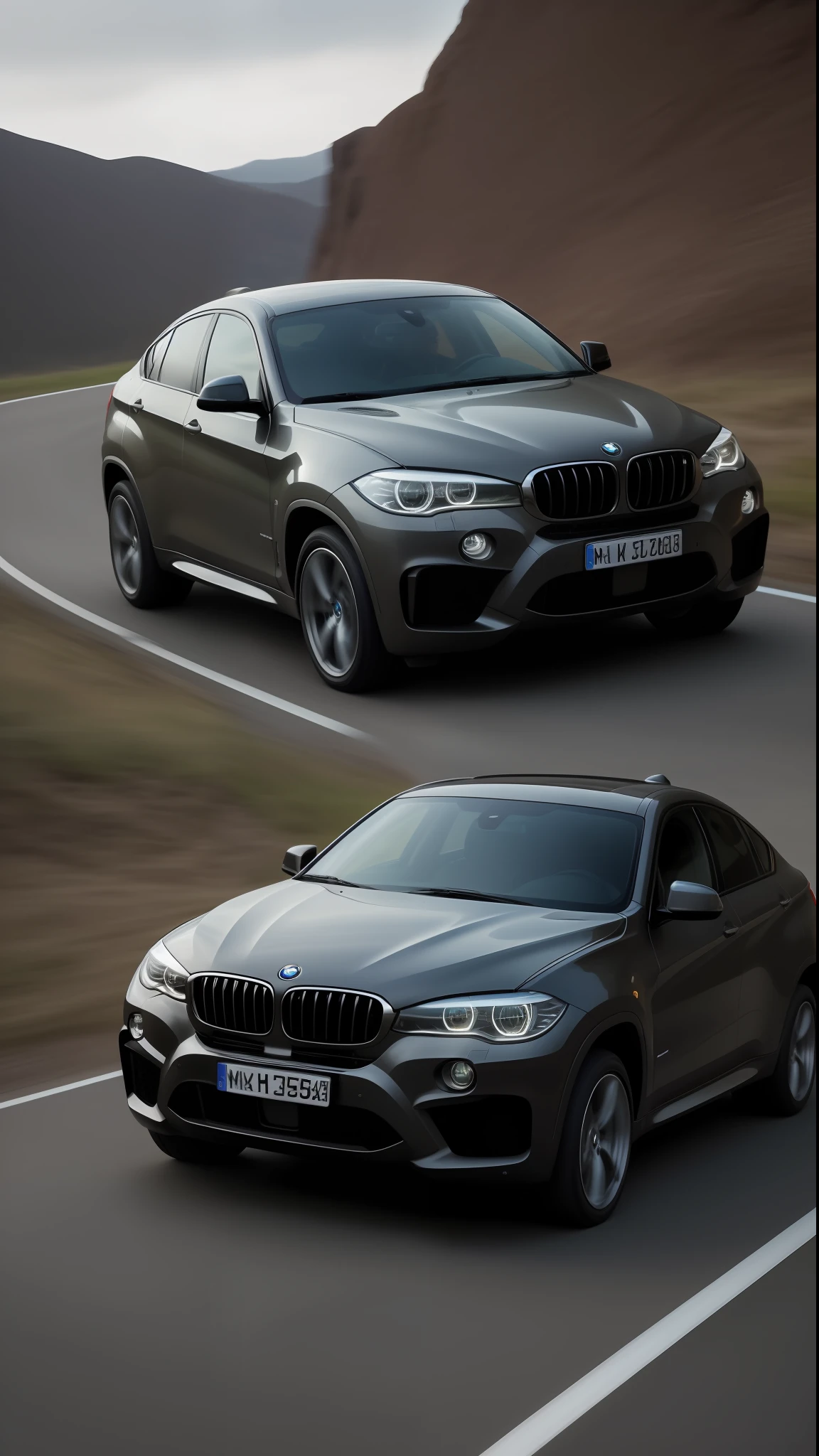 Car BMW X6, Action Pose, Epic Scene, Many Fine Details, Film Style, Photography, Natural Textures, Natural Light, Natural Blur, Photo Realism, Cinematic Rendering, Ray Tracing, Superior Quality, Highest Detail, Cinematic, Blur Effect, Long Exposure, 8K, Ultra-HD, Natural Light, Moody Lighting, Cinematic Lighting, Hyper Realistic, Vibrant, 8K, Detailed, Ultra Detailed,