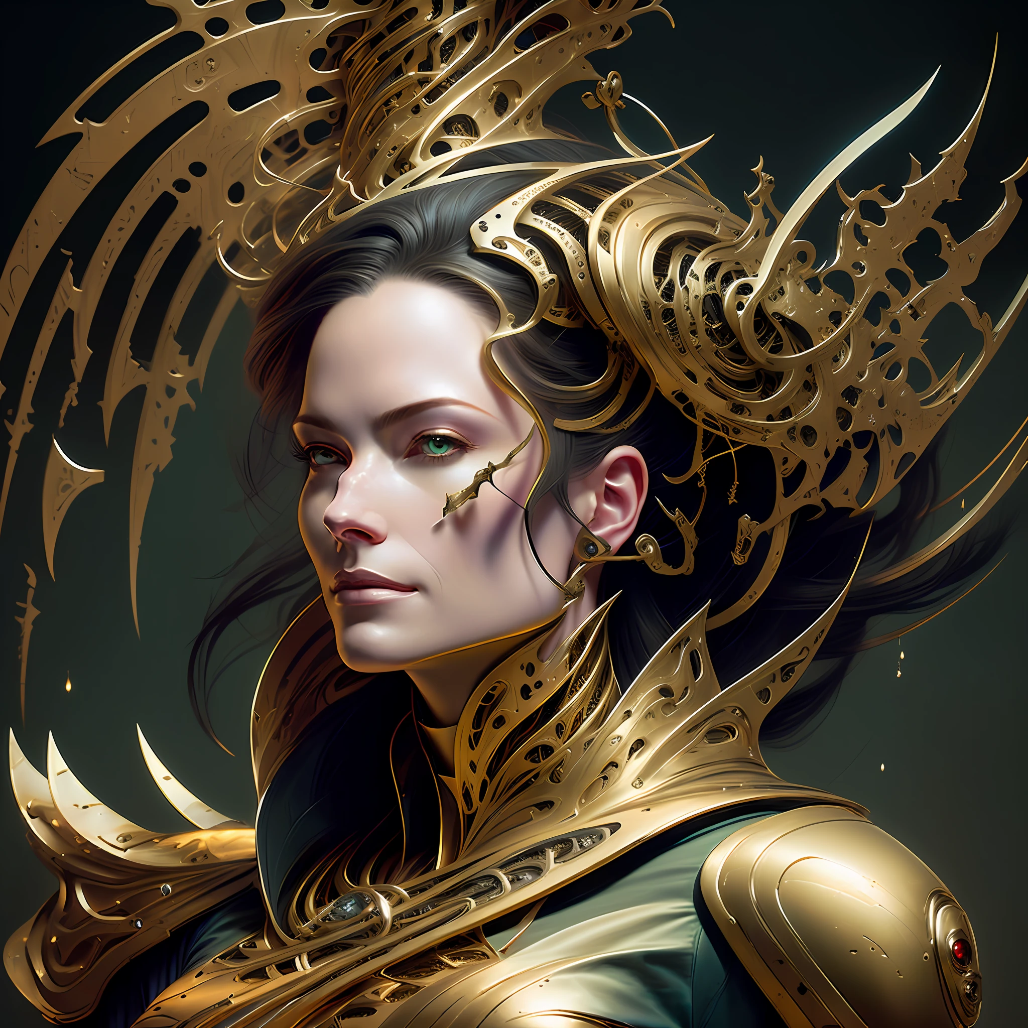 a close up of a woman with a large head and a sword, artgerm julie bell beeple, in the art style of mohrbacher, fantasy art behance, by Jason Chan, by Jeremy Chong, epic fantasy digital art style, fantasy concept art portrait, wlop and ross tran, wlop | artgerm, peter mohrbacher artstyle