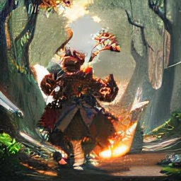 Sun Wukong and Zhu Bajie continued walking on the trail. Requirement: The role is consistent with the image above