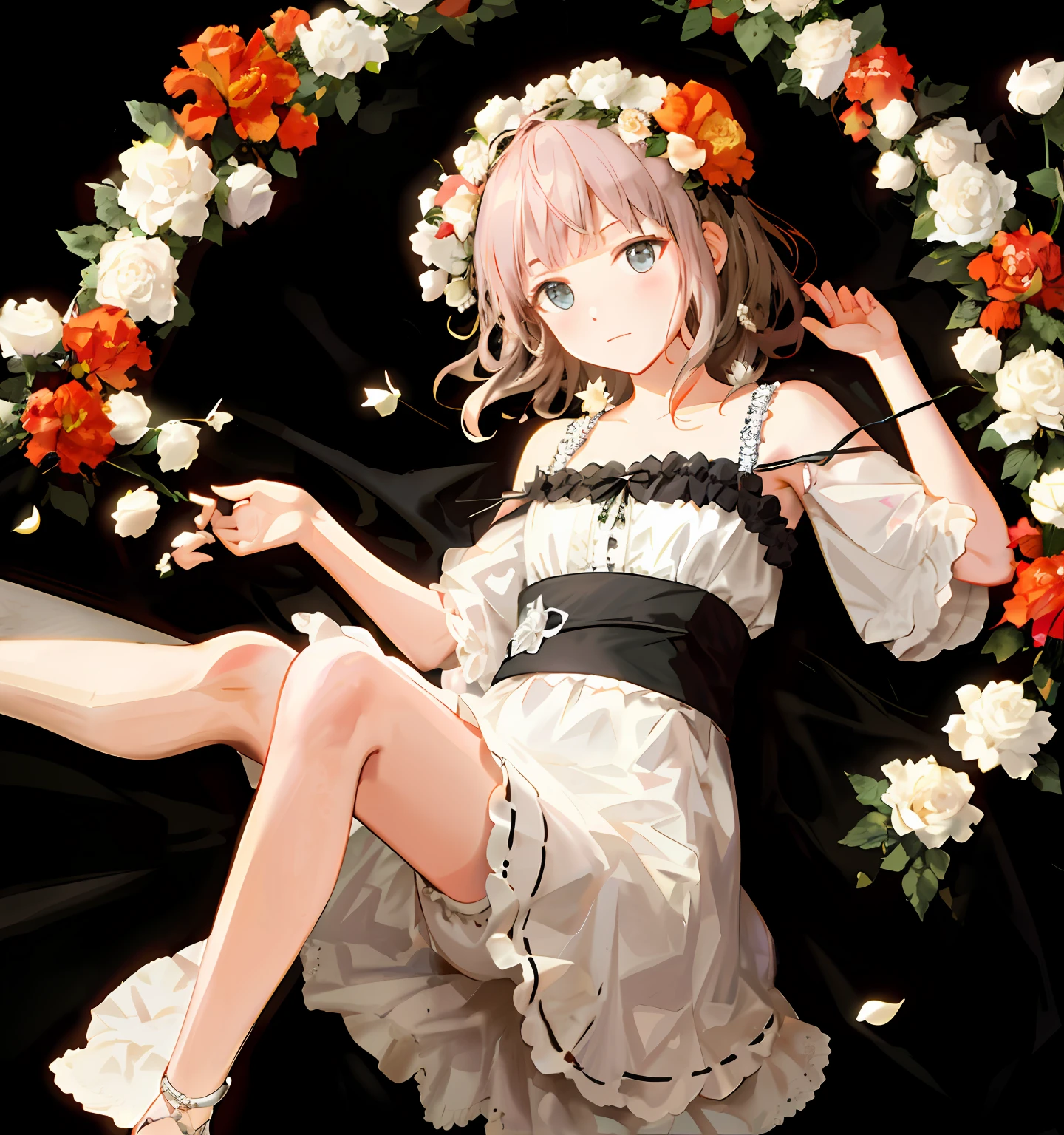 A white and beautiful rose