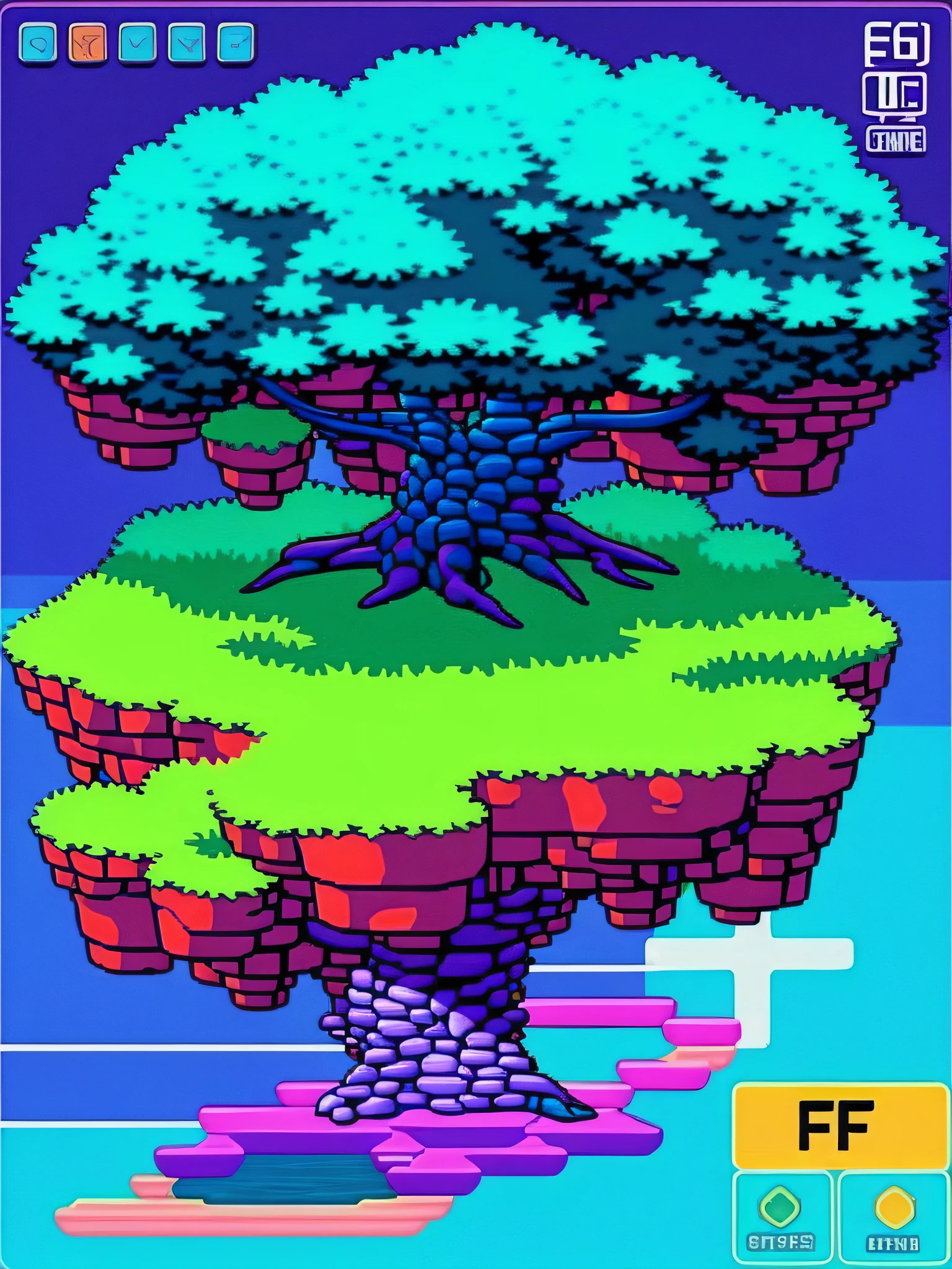 In this unique futuristic version, the Old West transforms into an industrialized city centered around a bonsai tree. The tree integrates advanced computer technology and is powered by fission energy. Its gradient from orange (#FF9F00) to gold (#FFD700) evokes a warm and optimistic atmosphere. The deep sky blue trunk (#00BFFF) symbolizes openness and wonder. Clusters of purple (#6A0572) to coral (#FF6B6B) computer terminals in the branches provide information and connectivity.
The foliage showcases a gradient from sky blue (#00C9FF) to mint green (#92FE9D), capturing sunlight for sustainable energy. A vibrant core transitions from crimson (#F43B47) to deep purple (#453A94), fueling the city with fission technology. The cityscape features buildings in a gradient from vibrant red (#FF512F) to magenta (#DD2476), with connecting walkways. The tranquil ambiance of dark turquoise (#00CED1) invites exploration.
A gradient from electric blue (#009FFF) to coral pink (#EC2F4B) sparks curiosity throughout the city. Nurturing pink spaces transition from peachy yellow (#FBDB89) to dusty pink (#F48982), fostering community engagement. Teal (#78FFD6) fades into indigo (#7873F5) within the landscape. Hot pink (#FF3CAC) transitions to deep purple (#784BA0), adding vibrancy. Finally, light blue (#33CCFF) fades into coral (#FF6B6B), creating a soothing transition.
This vision harmonizes nature, technology, and sustainability—a symbol of human creativity and progress.