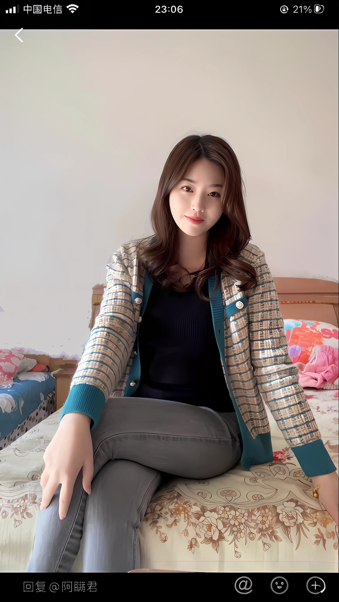 arafed woman sitting on a bed with a jacket on, gorgeous young korean woman, korean women's fashion model, beautiful young korean woman, korean girl, bae suzy, beautiful south korean woman, cardigan, profile image, ulzzang, korean woman, tzuyu from twice, heonhwa choe, beautiful image, good young girl, lee ji - eun