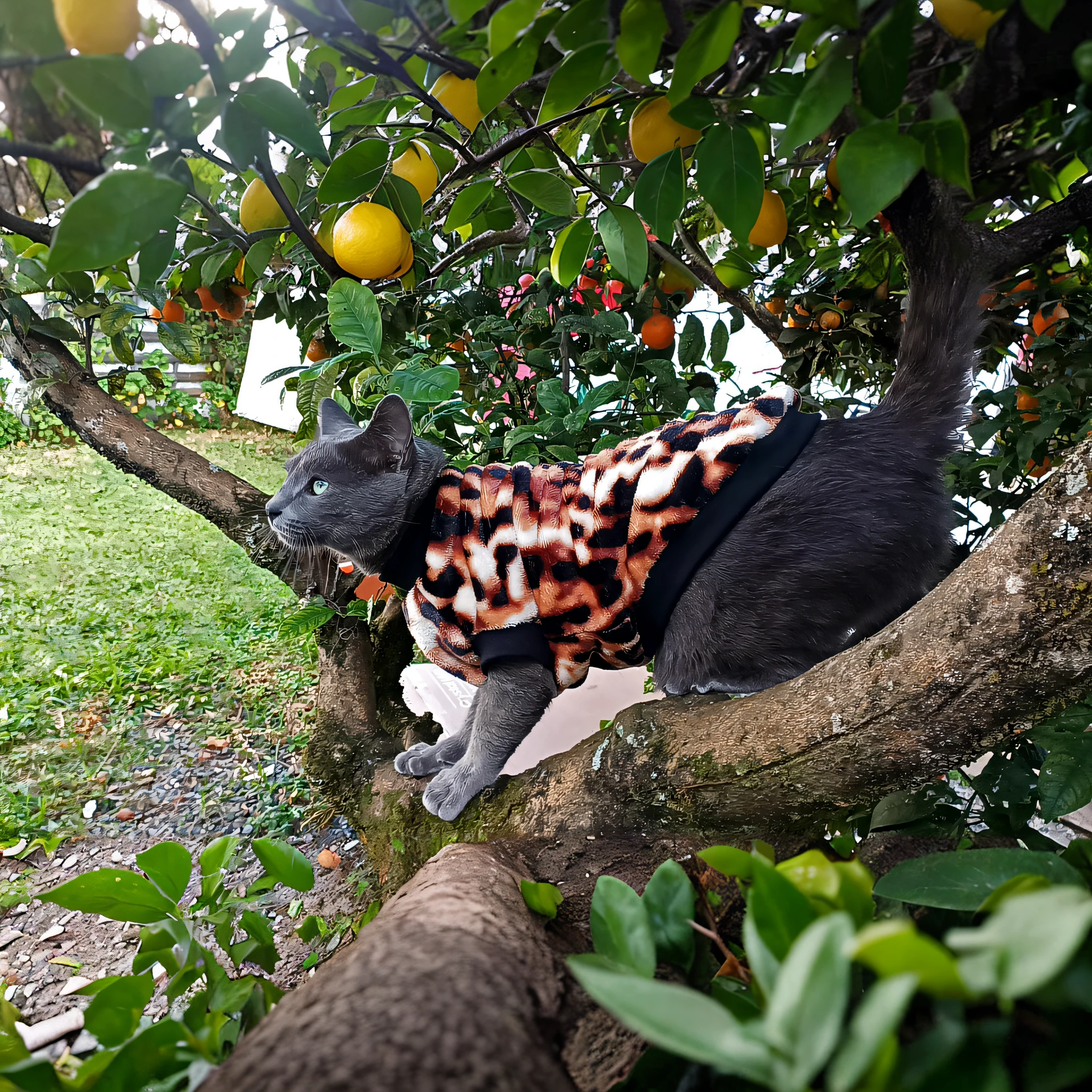 complete the picture, backyard, gravel floor, lemon tree