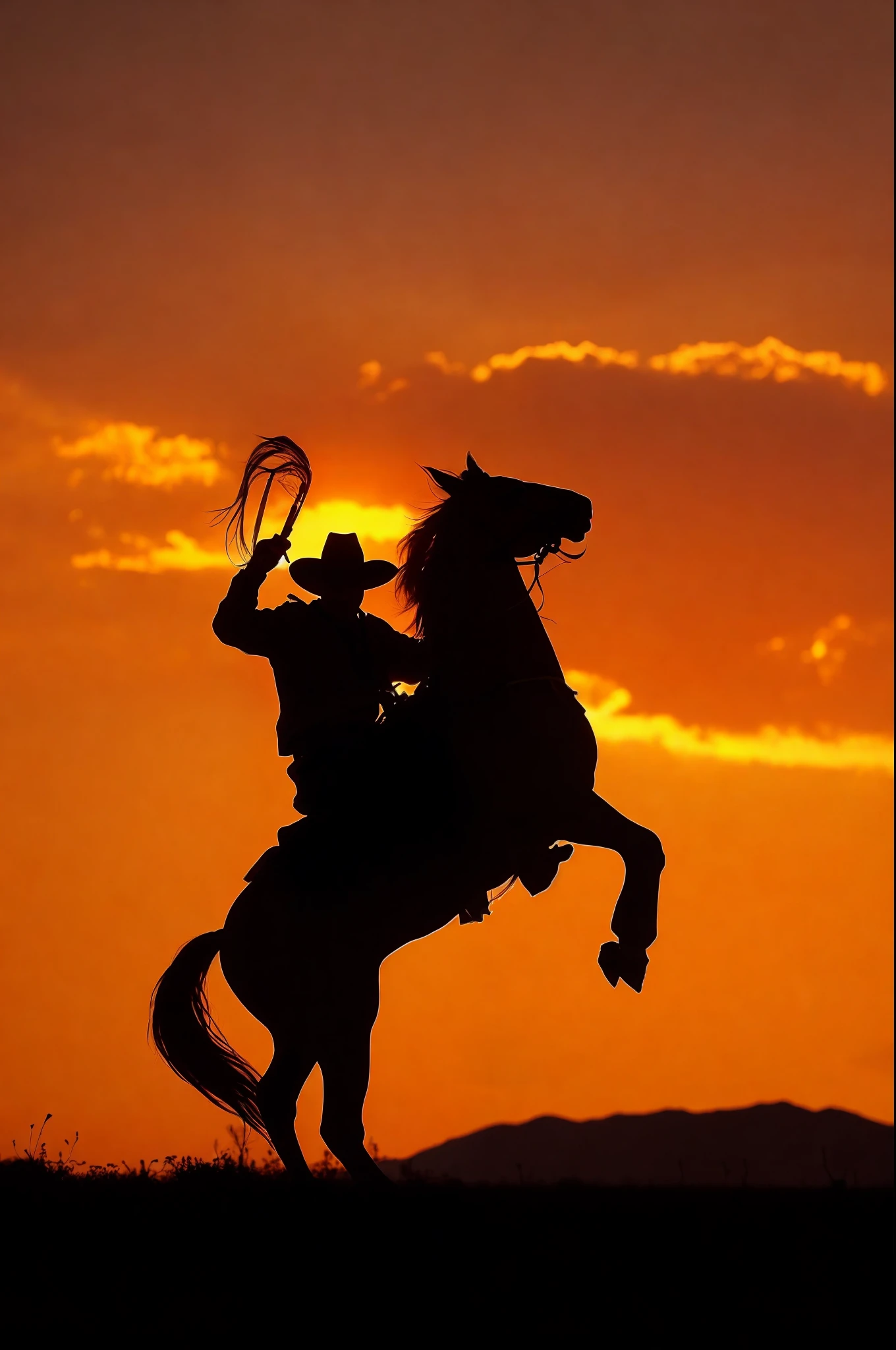 silhouette of a cowboy on a horse with a lasset in his hand, 🐎🍑, western background, horse on top, old west, wallpaper background, riding horse, in the sunset, amazing wallpaper, cowboy on the range, cowboy dream, silhouette!!!, western art, cowboy shot, oldwest, ride horse, western cowgirl, phone wallpaper, riding a horse