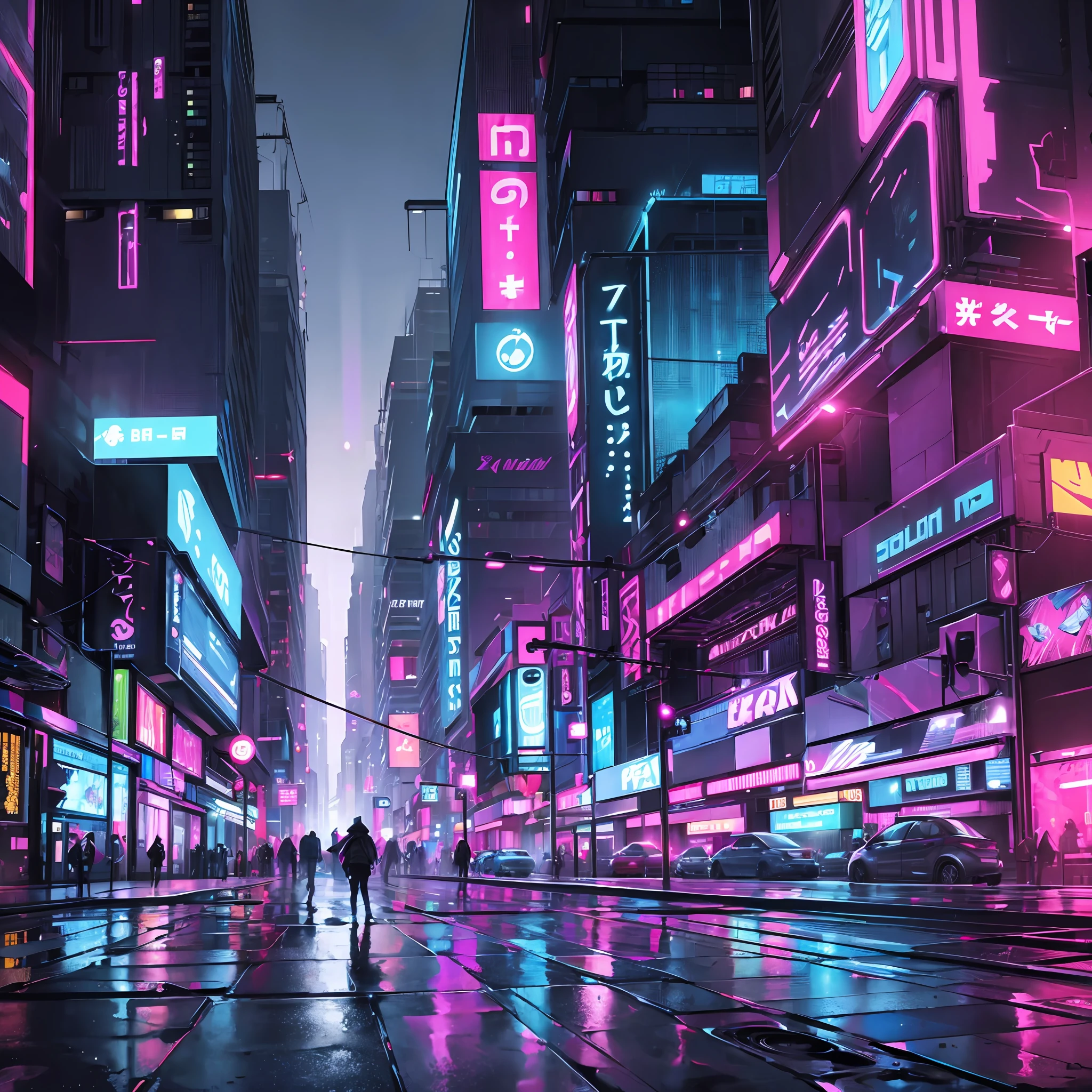 (golpe mental:1.2),[colored smoke+lighting+rain+neon+blurry+glowing+shadows], electric feeling, cyberpunk, futuristic, high-tech, immersive reality, cityscape, menacing atmosphere. --auto --s2