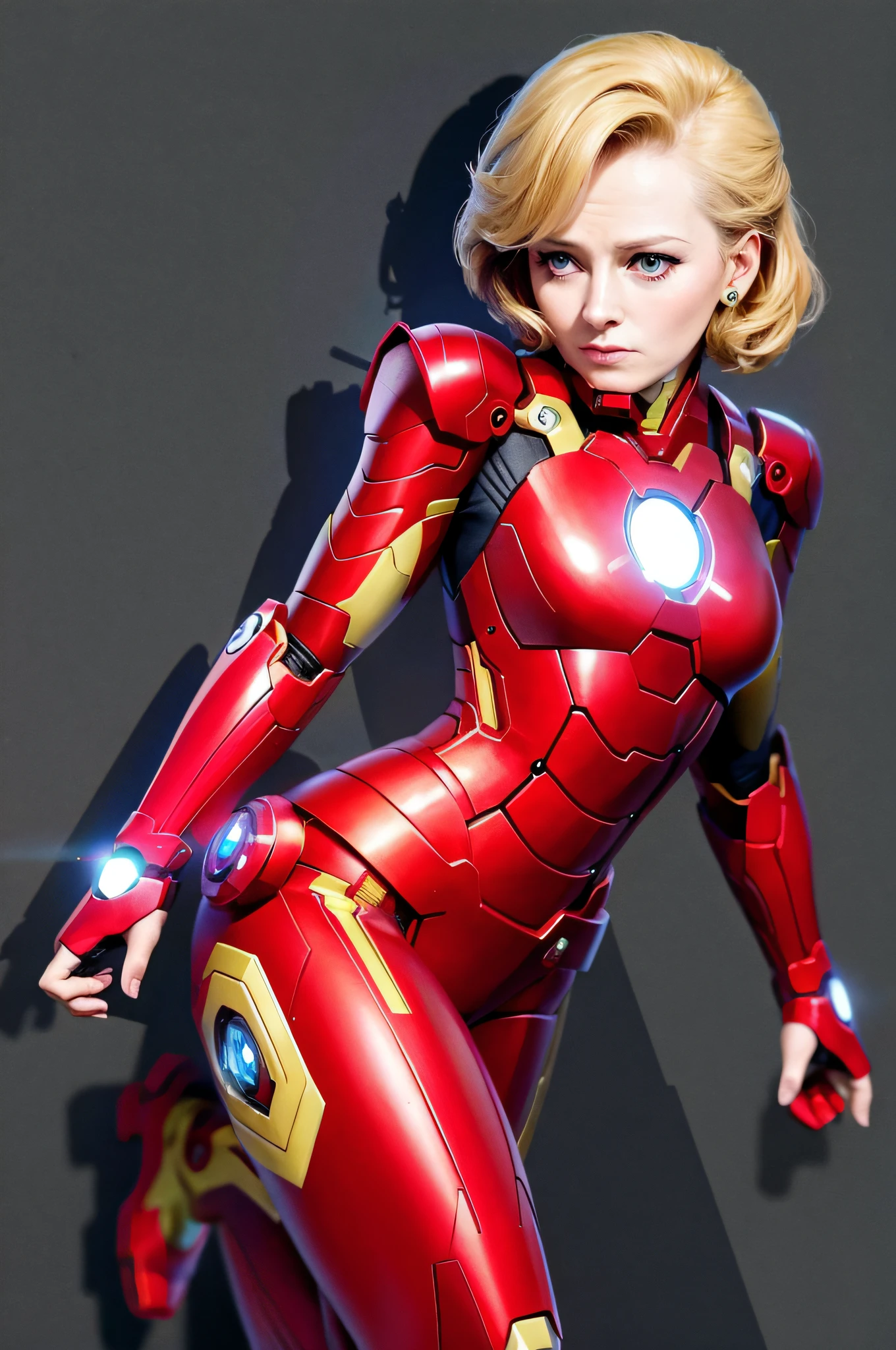 Margret Thatcher as Ironman, concept art, line art, 8k