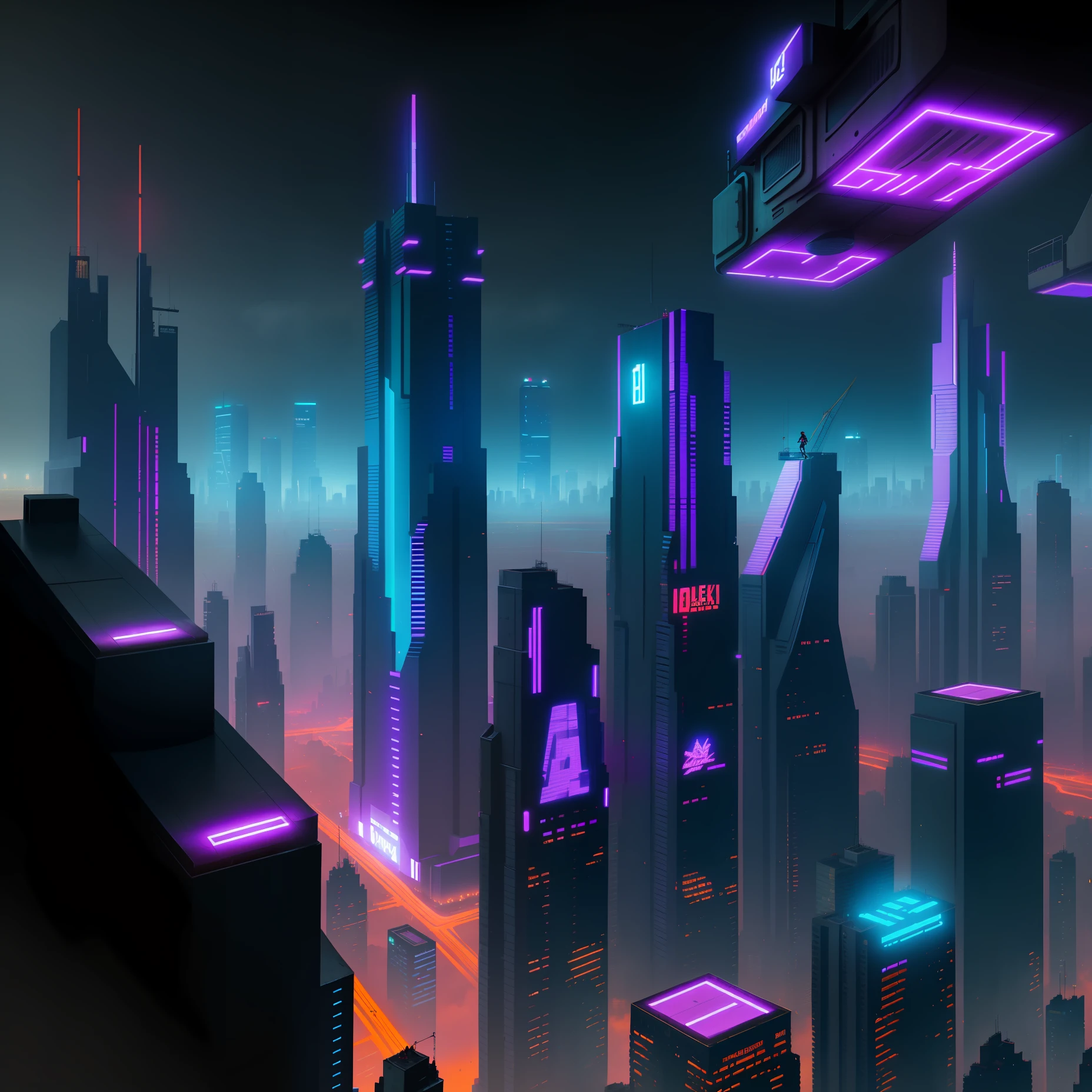 A basketball shoe product, shoes floating in the air, cyberpunk, city, night