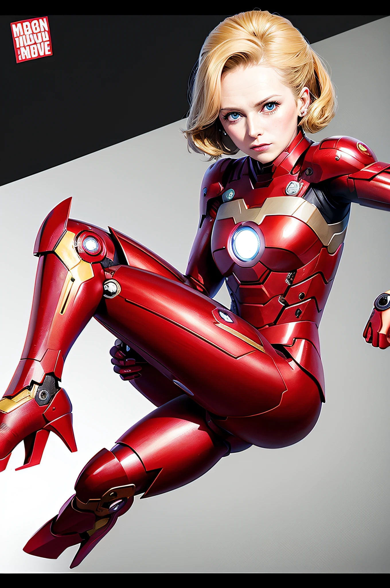 Margret Thatcher as Ironman, concept art, line art, 8k