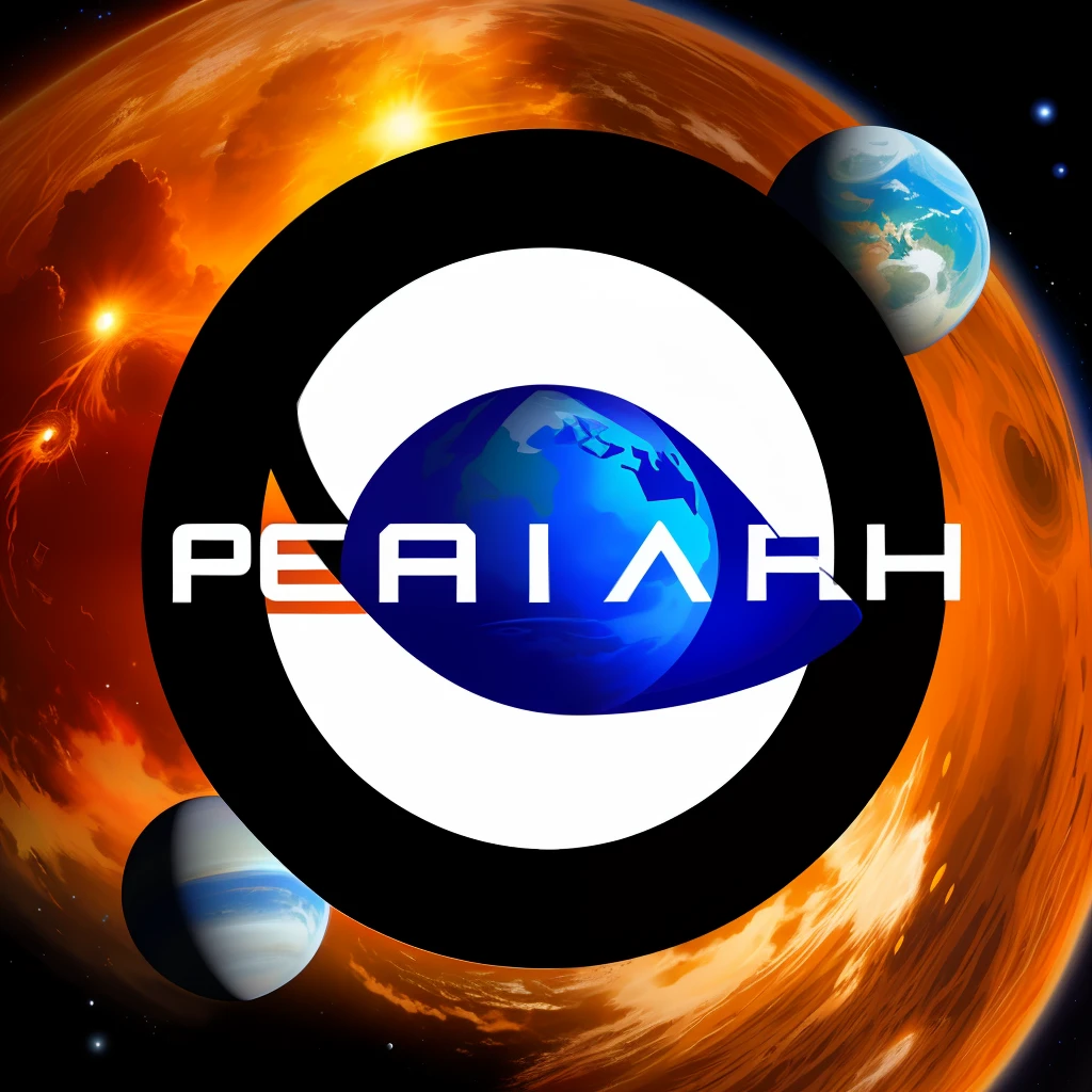 Logo written Aaho Games, with planet reach in the background
