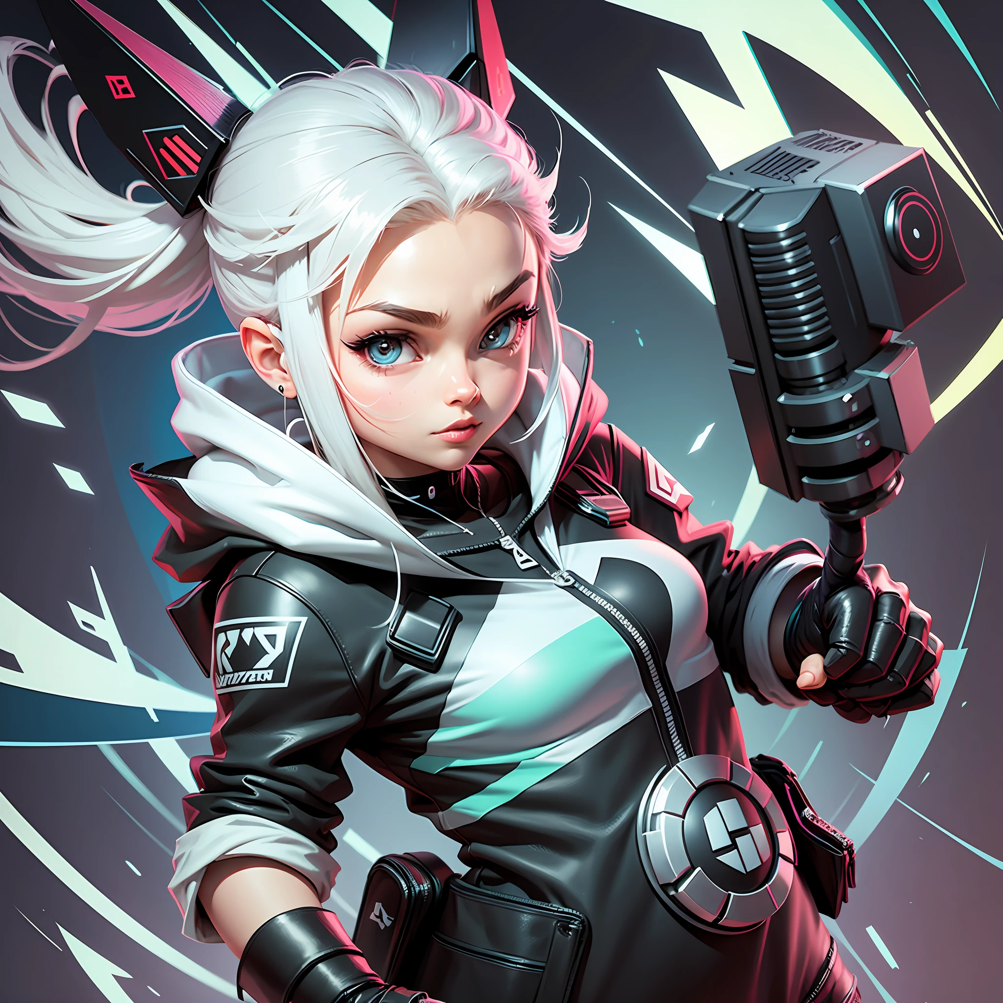 Gamer style nft , Cartoon, vector minimalista --auto --s2