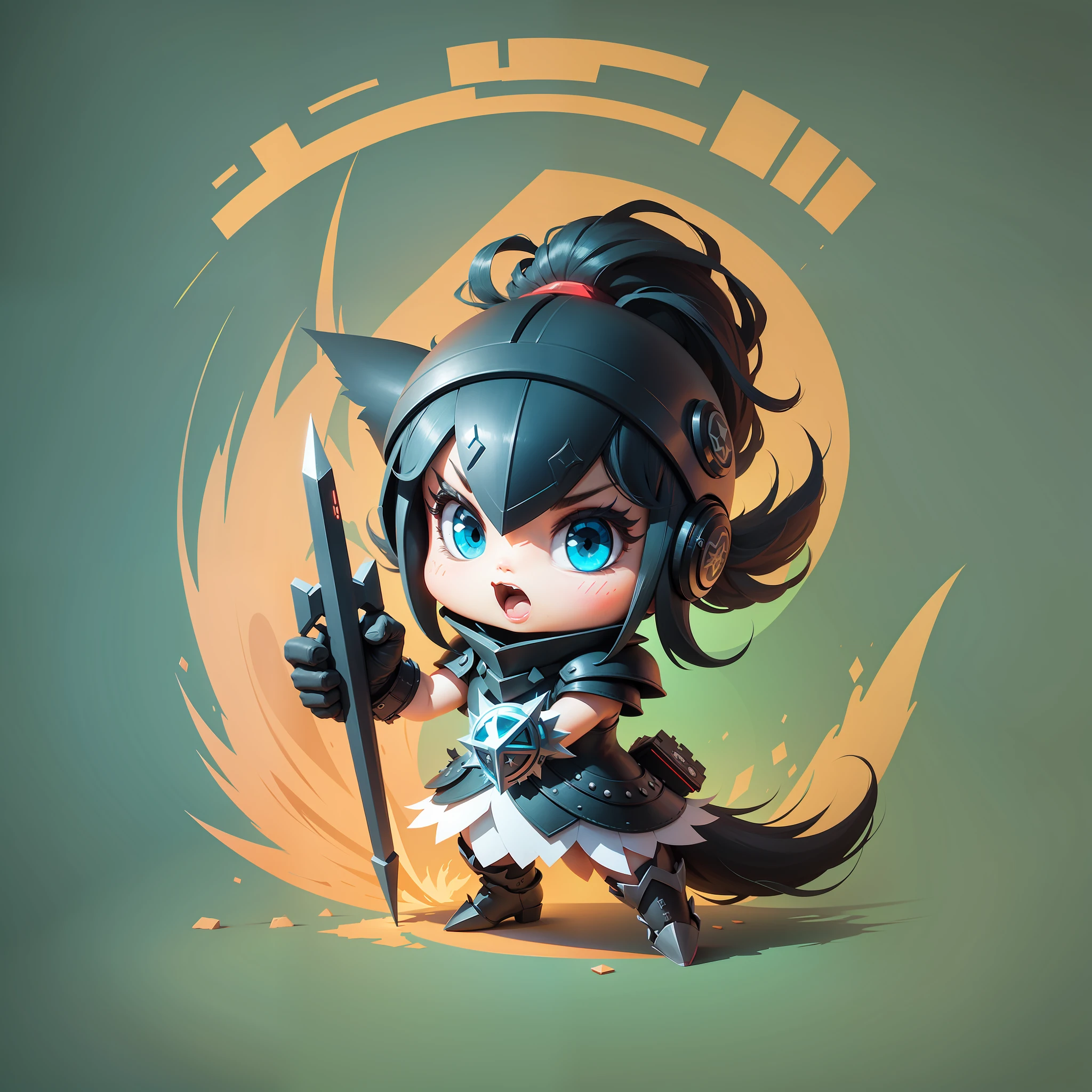 Gamer RPG, Cartoon, vector minimalista --auto --s2