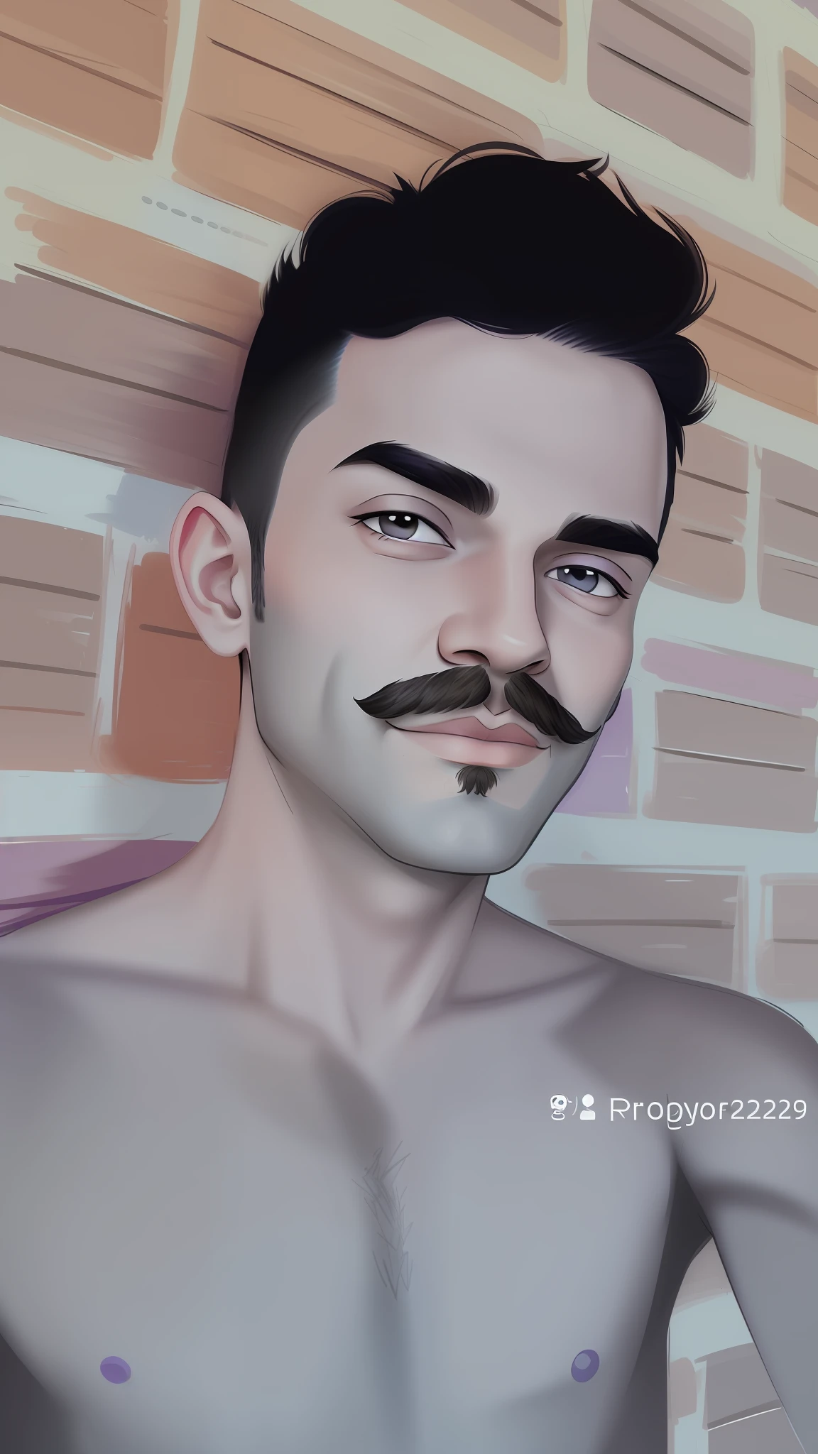 cartoon of a man with a mustache and a purple shirt, detailed illustration portrait, nft portrait, digital illustration portrait, 2d portrait, portrait illustration, proffesional illustration, detailed color portrait, cartoon portrait, 2d illustration, 2 d illustration, detailed 2d illustration, cartoon artstyle, in cartoon style, vector style drawing, in style of digital illustration