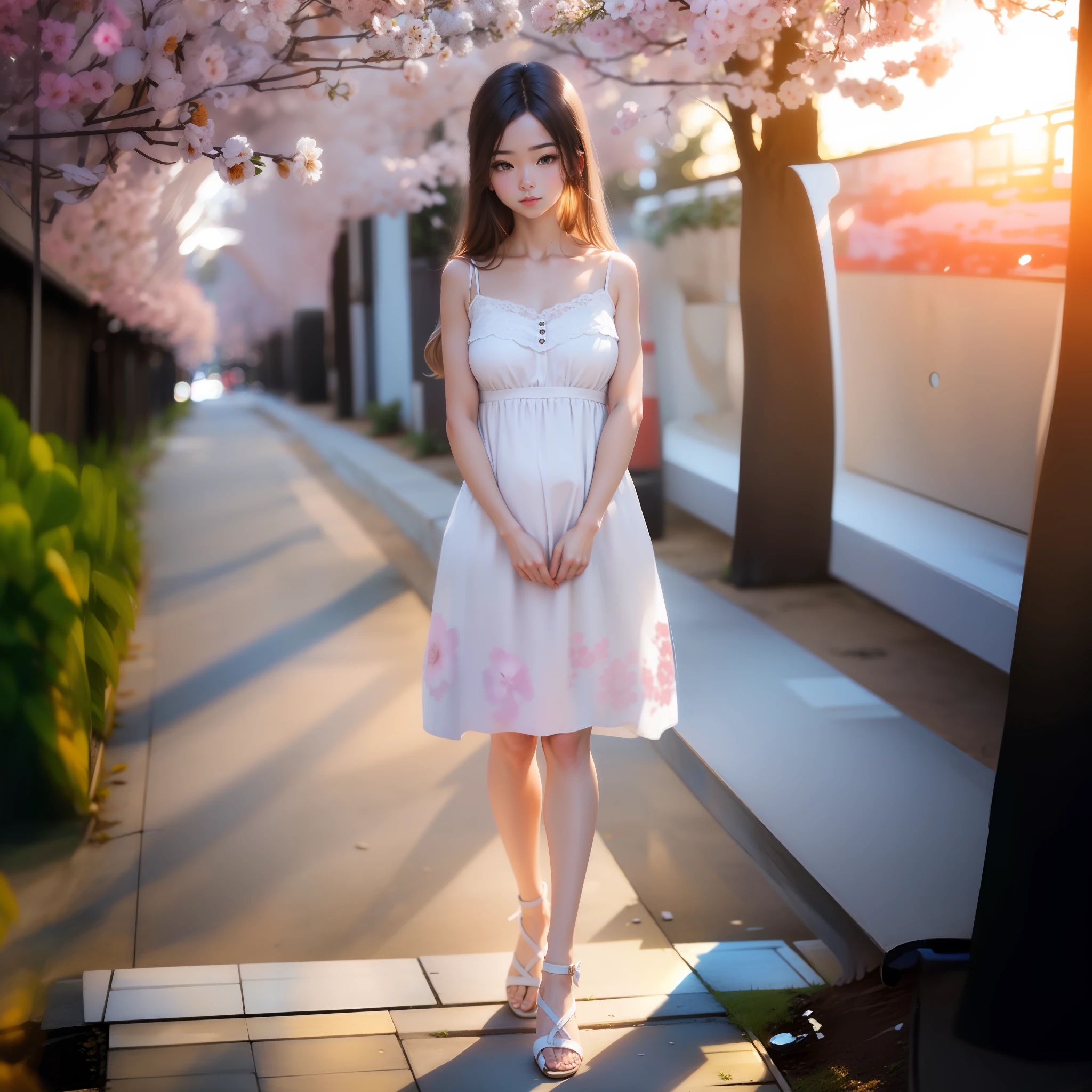 White sandals