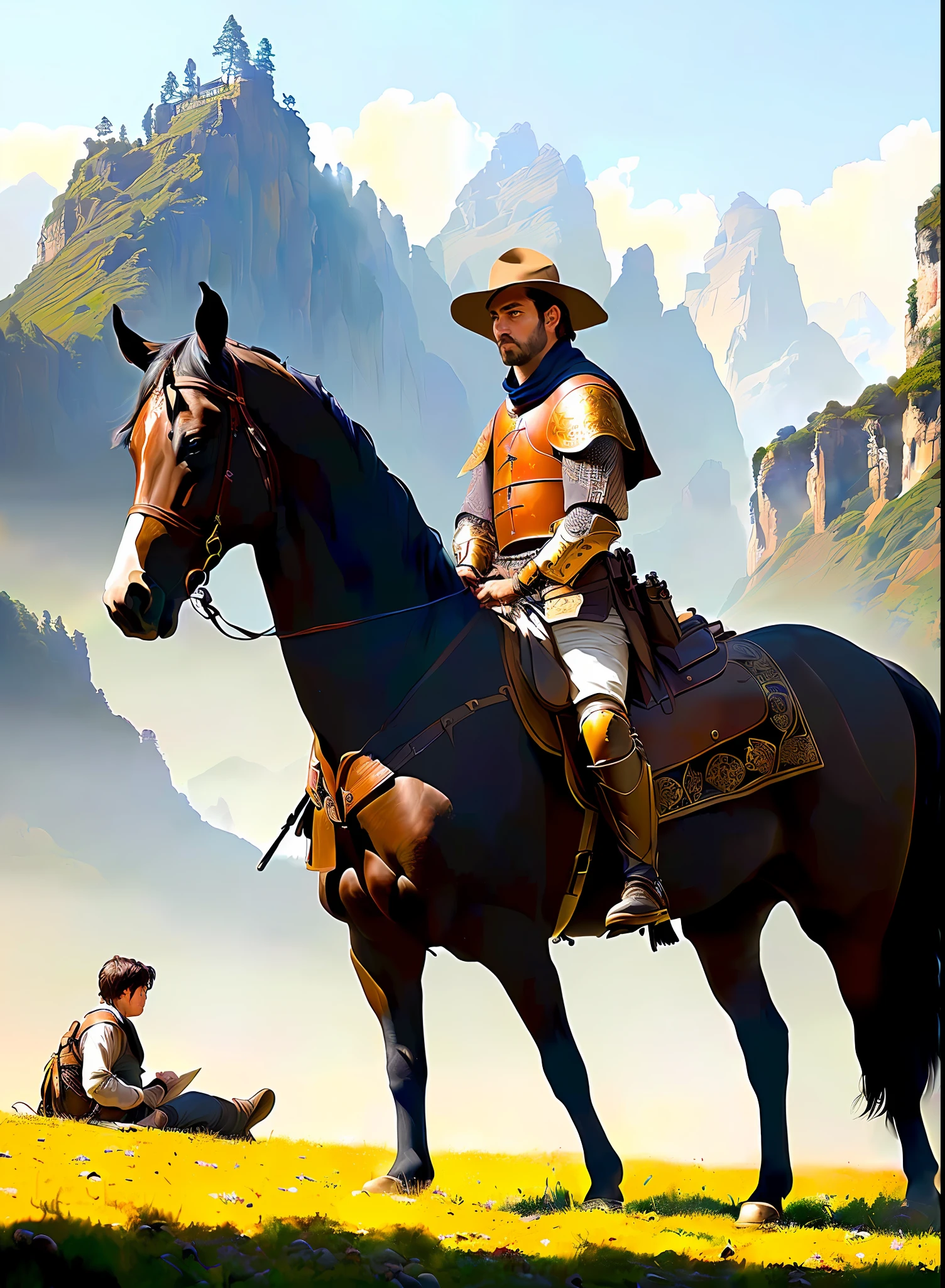 modelshoot style, (extremely detailed CG unity 8k wallpaper), full shot body photo of the most beautiful artwork in the world, medieval armor, professional majestic oil painting by Ed Blinkey, Atey Ghailan, Studio Ghibli, by Jeremy Mann, Greg Manchess, Antonio Moro, trending on ArtStation, trending on CGSociety, Intricate, High Detail, Sharp focus, dramatic, photorealistic painting art by midjourney and greg rutkowski