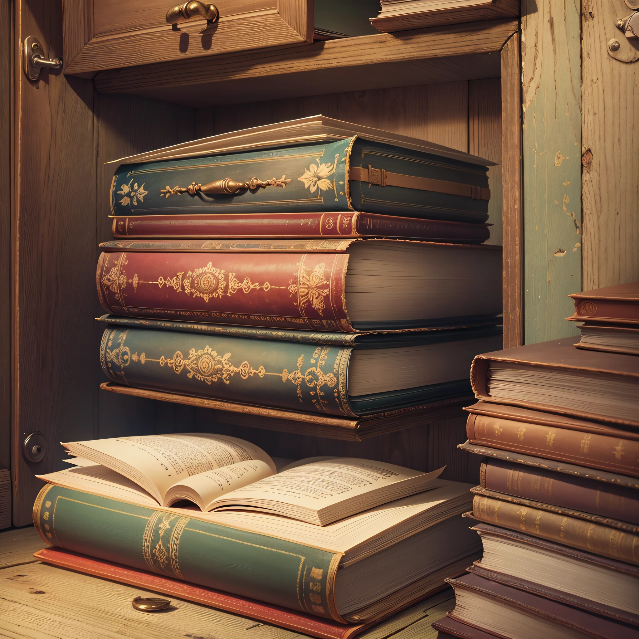 Image of an old book in a closet --auto --s2