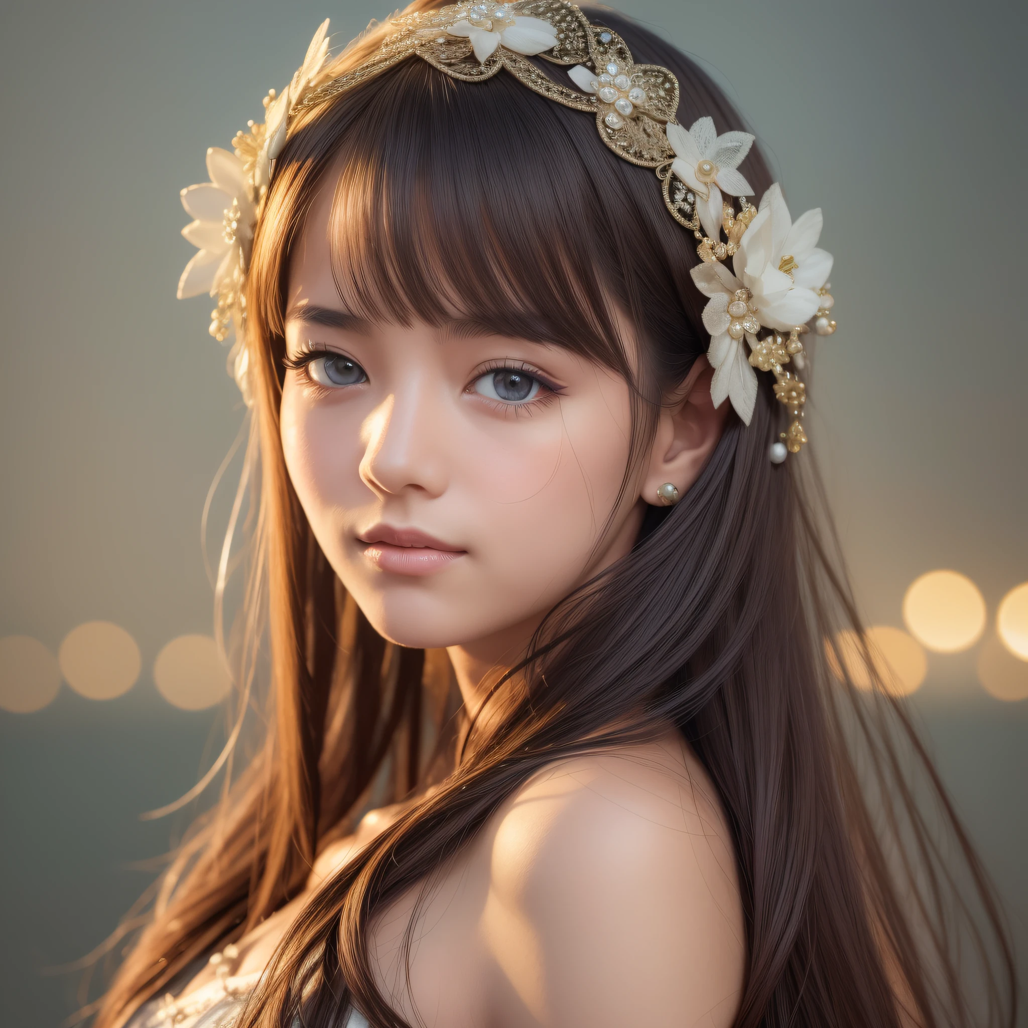 1 Girl in dress, (Venice: 1.2), (RAW photo, top quality), (Realistic, Photorealistic: 1.4), masterpiece, very delicate and beautiful, very detailed, amazing, fine detail, highly detailed CG Unity 8k wallpaper, super detailed, high resolution, soft light, beautiful detailed girl, highly detailed eyes and face, beautiful detailed nose, beautiful detailed eyes, movie lighting, perfect anatomy, (slim body: 1.3), smile, long hair, Japan, 20s, dark eyes